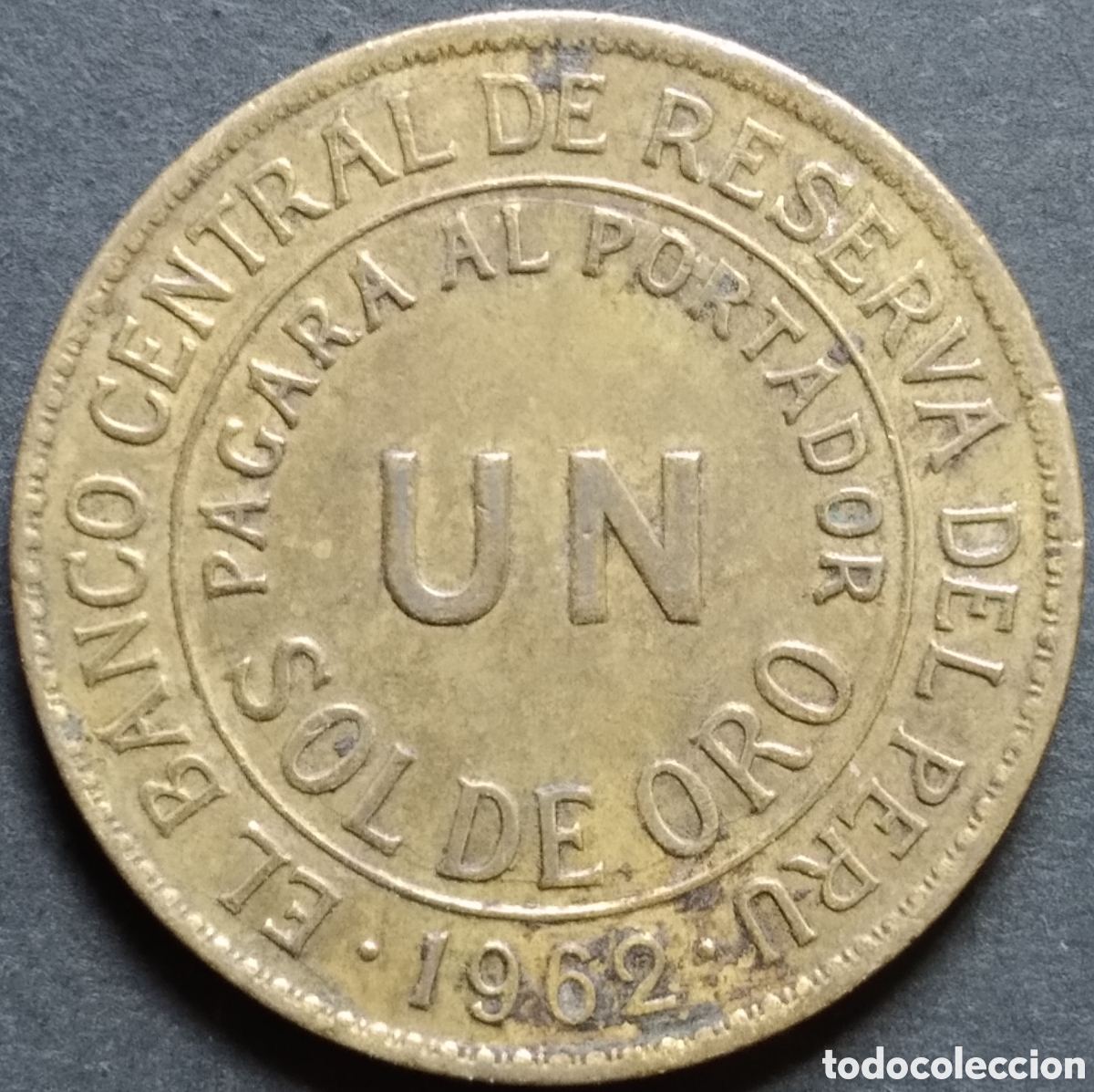 Monedas antiguas de Am&eacute;rica: MONEDA - PER&Uacute; 1 SOL DE ORO 1962