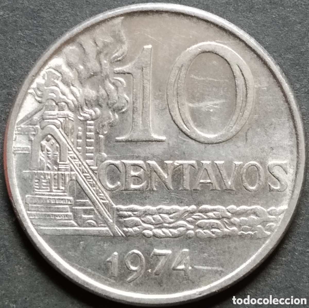 Old Coins of America: MONEDA - BRASIL 10 CENTAVOS 1974