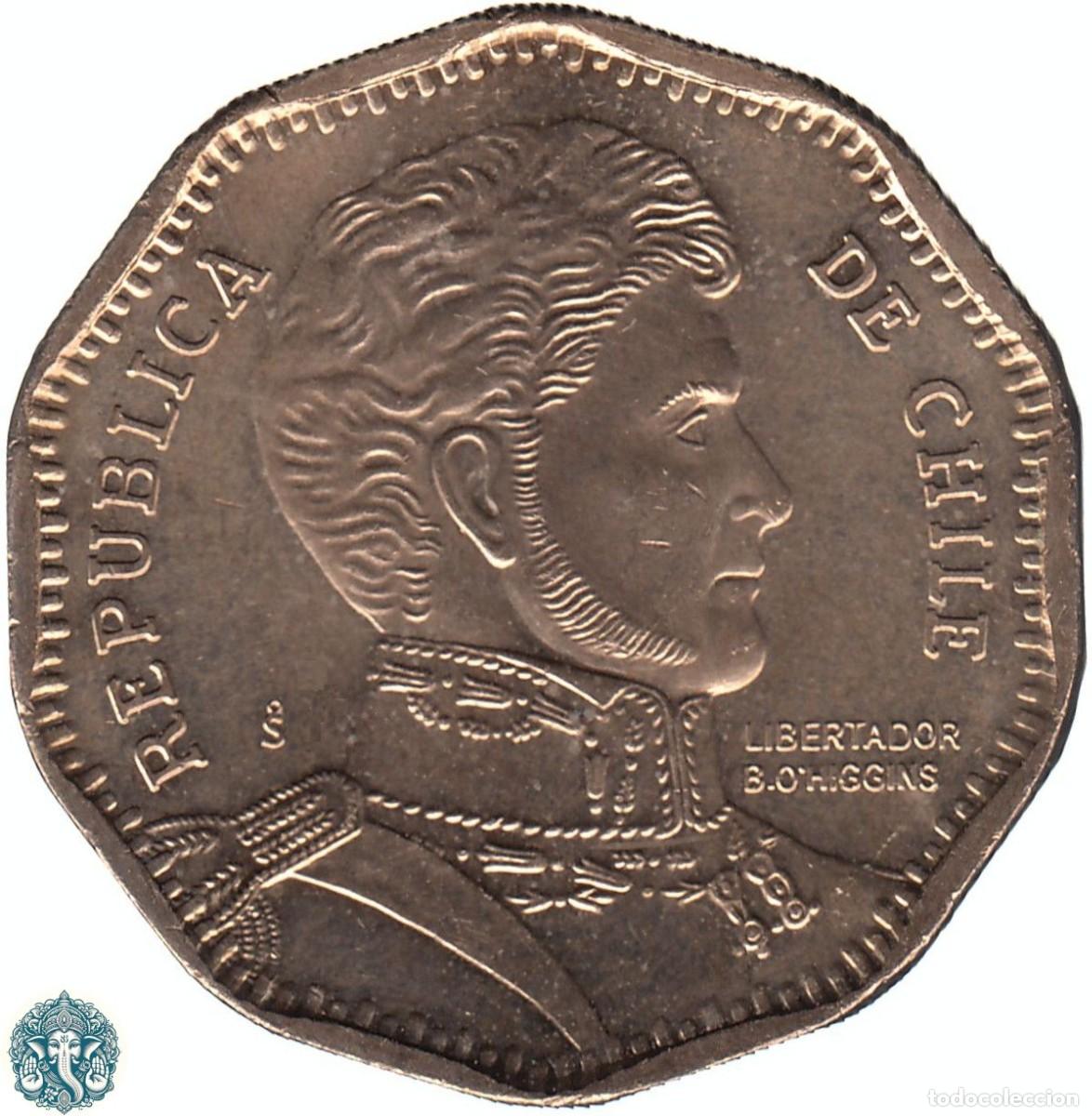 Monedas antiguas de Am&eacute;rica: CHILE 50 Pesos 2024 Bernardo O'Higgins KM#219
