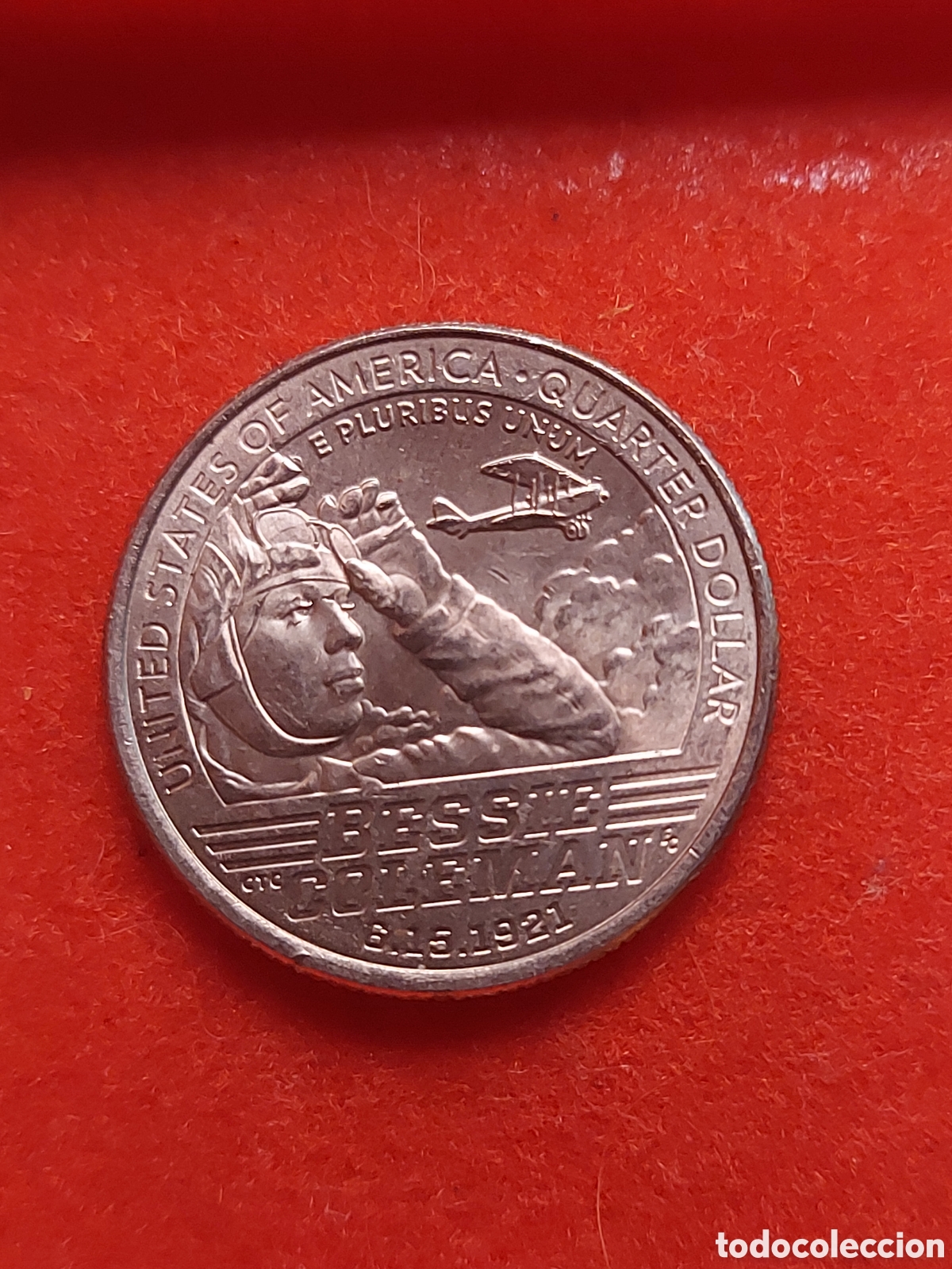 Monedas antiguas de Am&eacute;rica: MONEDA USA 1/4 QUARTER CUARTO DOLAR DOLLAR ESTADOS UNIDOS 2023 P BESSIE COLEMAN