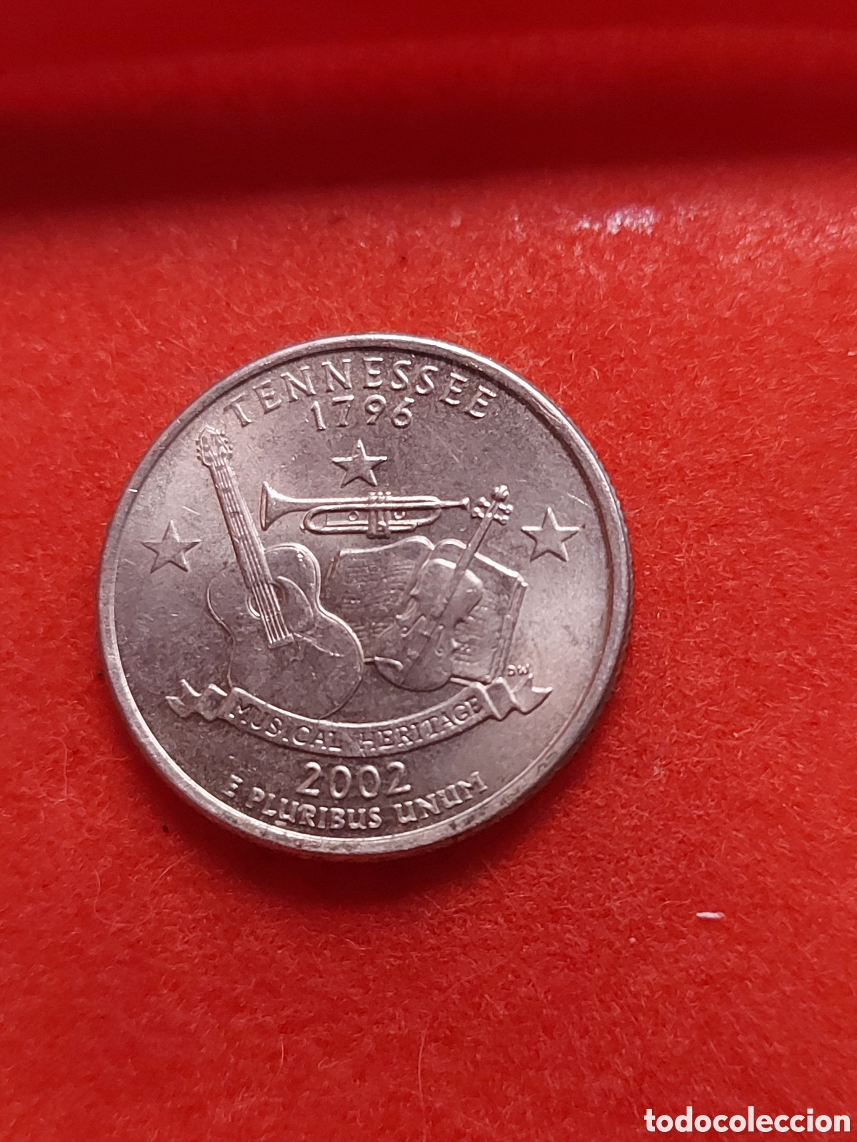 Monedas antiguas de Am&eacute;rica: MONEDA USA 1/4 QUARTER CUARTO DOLAR DOLLAR ESTADOS UNIDOS 2002 P TENNESEE