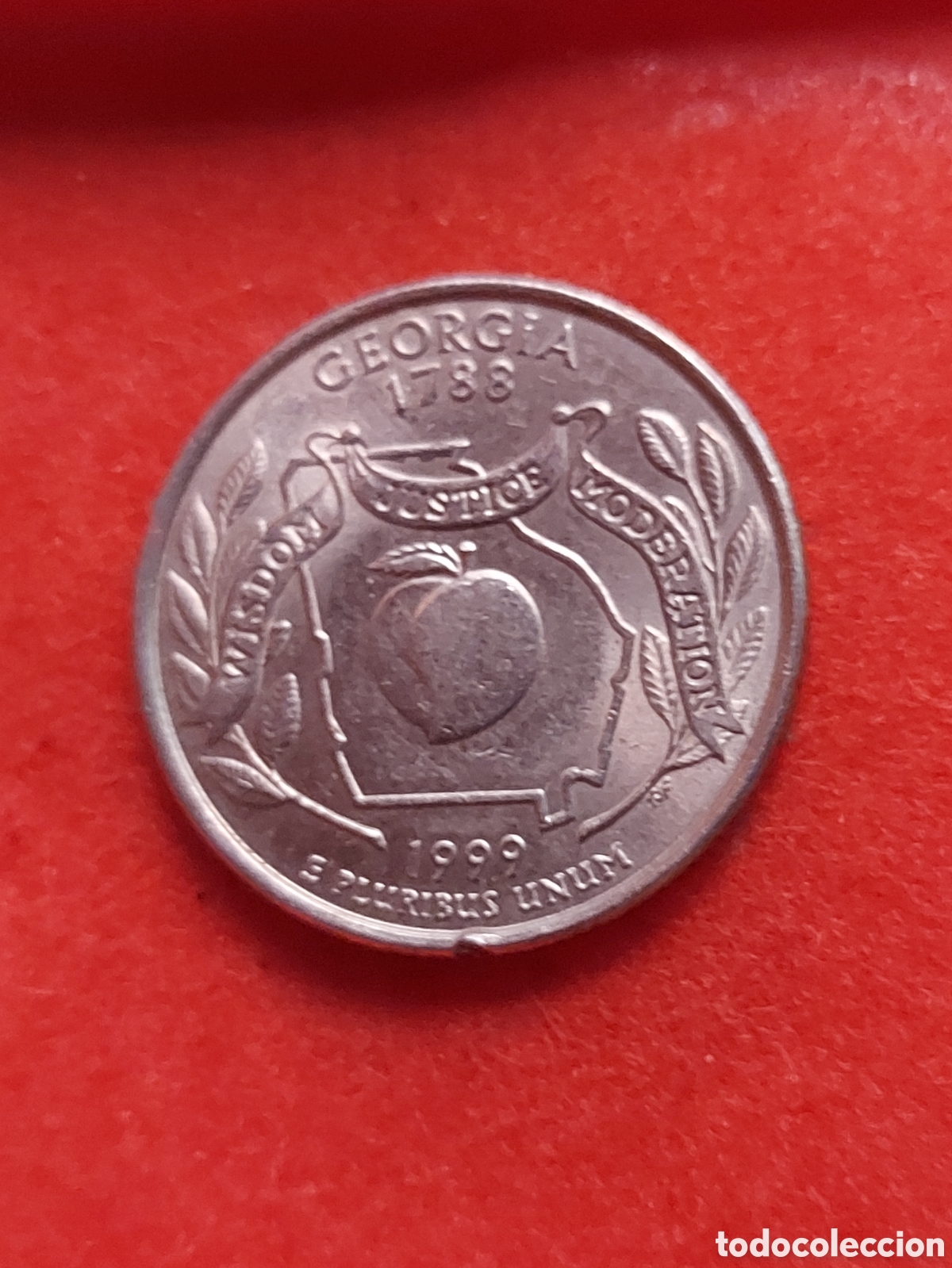 Monedas antiguas de Am&eacute;rica: MONEDA USA 1/4 QUARTER CUARTO DOLAR DOLLAR ESTADOS UNIDOS 1999 P GEORGIA