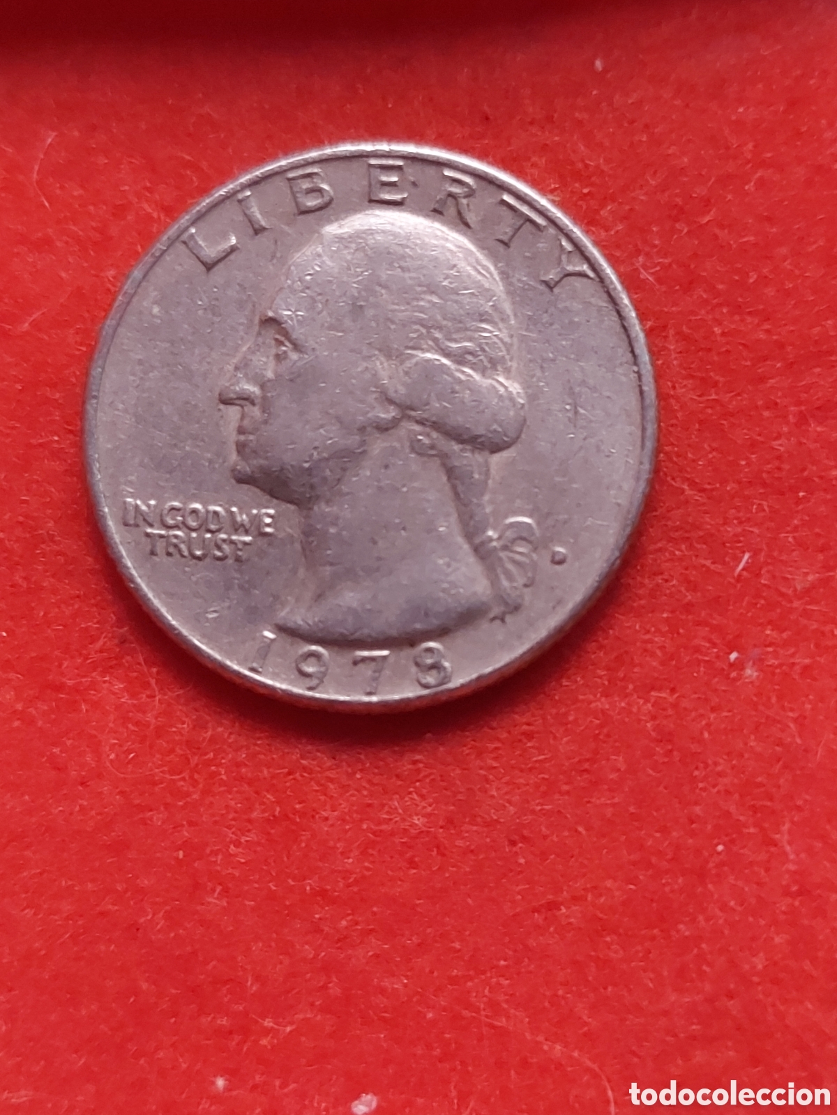 Monedas antiguas de Am&eacute;rica: MONEDA USA 1/4 QUARTER CUARTO DOLAR DOLLAR ESTADOS UNIDOS 1978 D