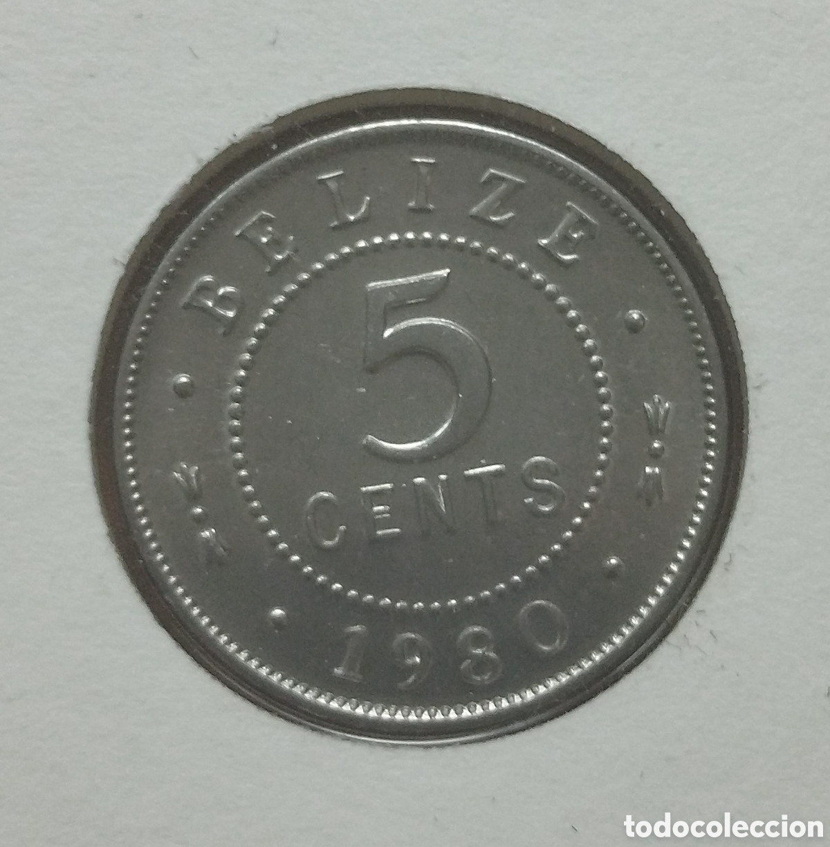 Monedas antiguas de Am&eacute;rica: Moneda 5 Centavos Belice 1980 - Foto 3