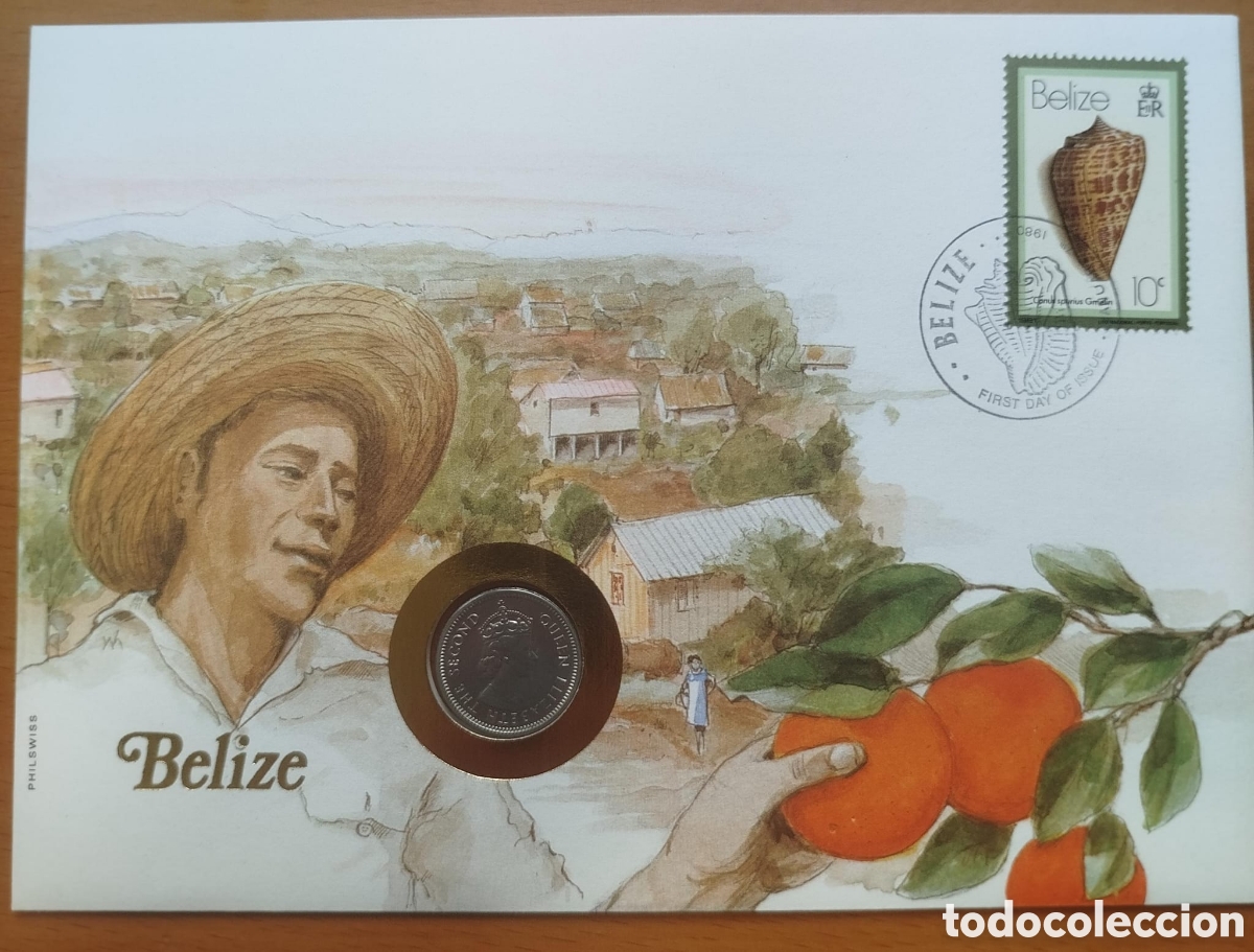 Monedas antiguas de Am&eacute;rica: Moneda 5 Centavos Belice 1980 - Foto 1
