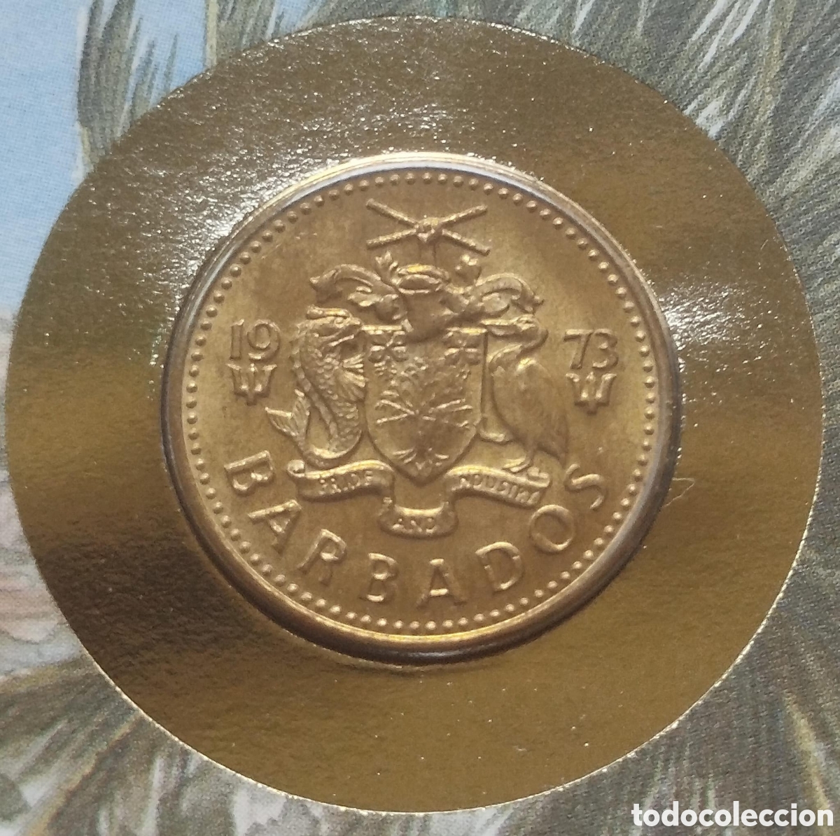 Monedas antiguas de Am&eacute;rica: Moneda 5 Centavos Barbados 1973 - Foto 2