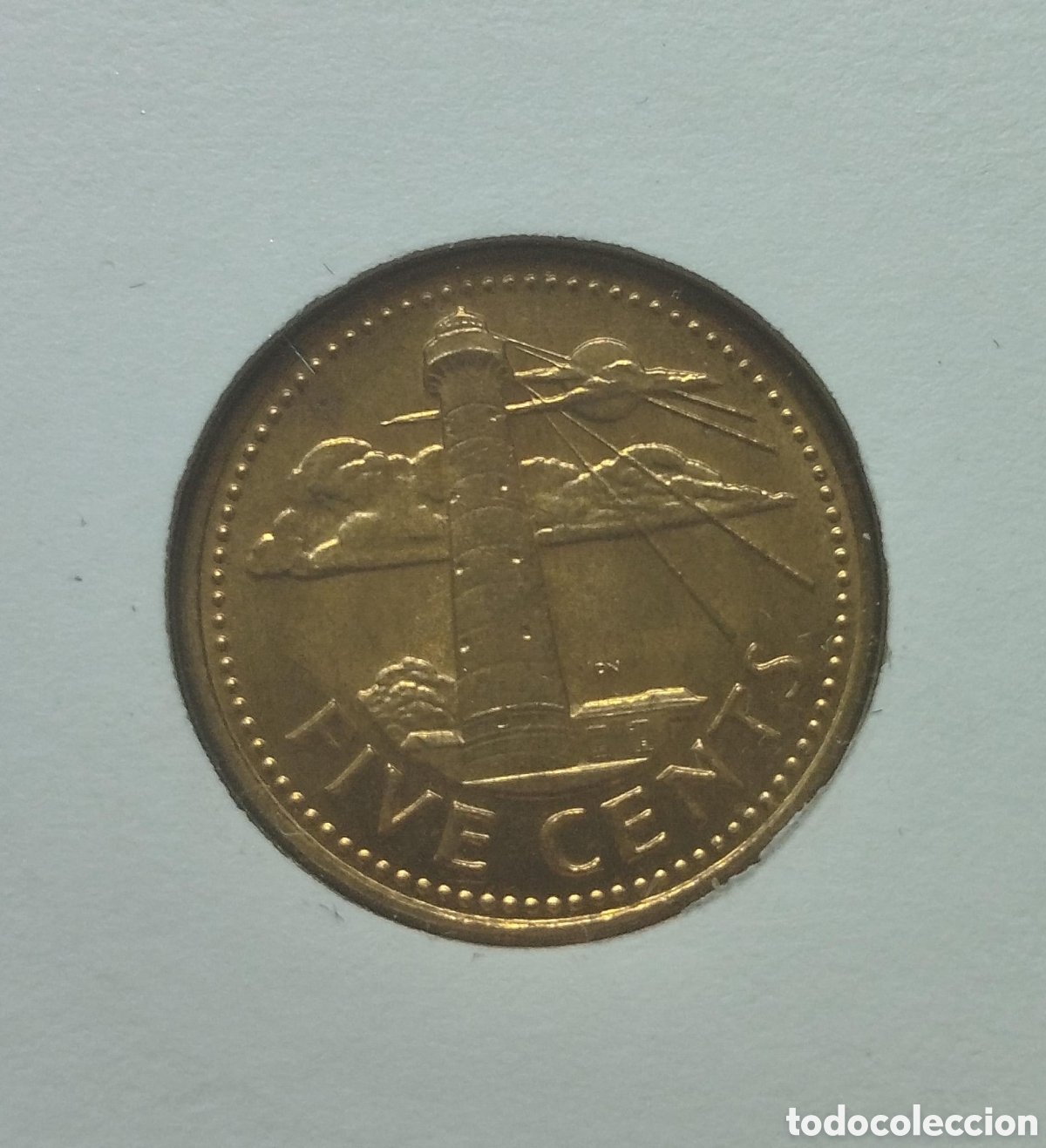 Monedas antiguas de Am&eacute;rica: Moneda 5 Centavos Barbados 1973 - Foto 3