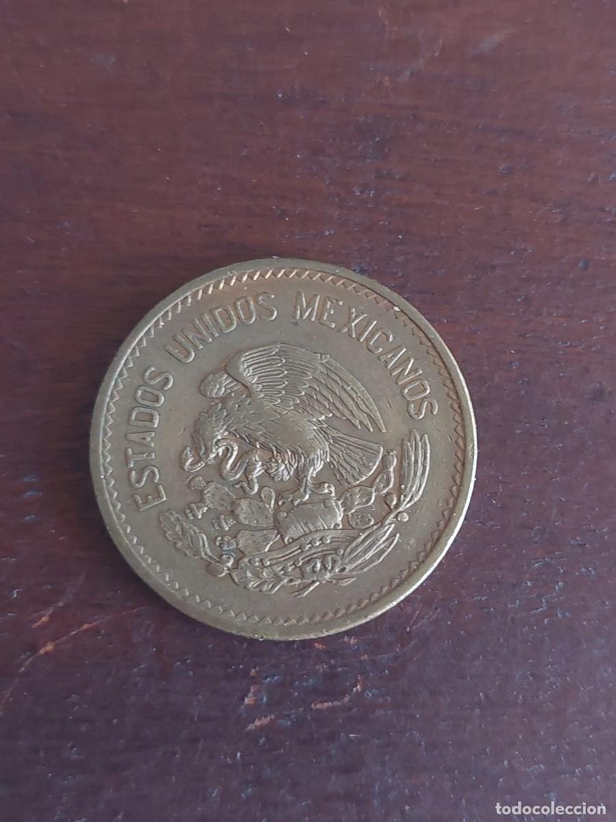 Monedas antiguas de Am&eacute;rica: Mexico 20 centavos 1955 aguila antigua