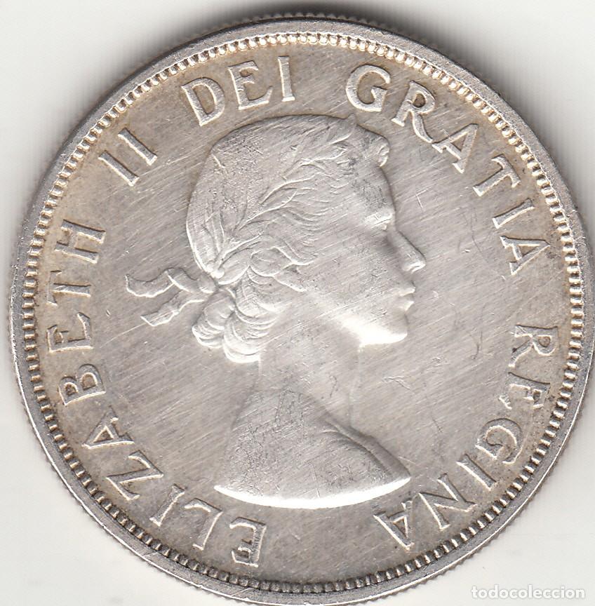 Monedas antiguas de Am&eacute;rica: CANADA: DOLLAR 1958 / PLATA - Foto 1