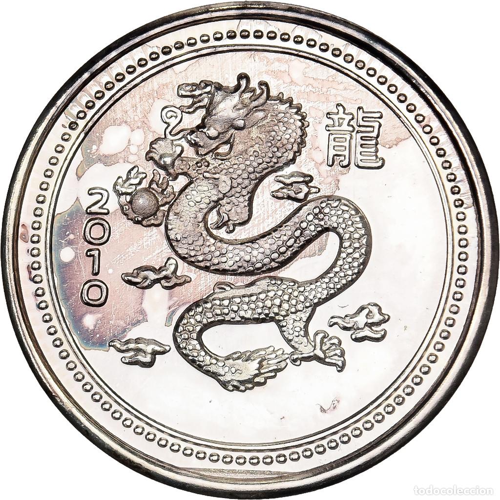 Monedas antiguas de Am&eacute;rica: [#1525937] Estados Unidos, 1 Gramme, 2010, Rising Star Mint, Dragon, Plata, SC