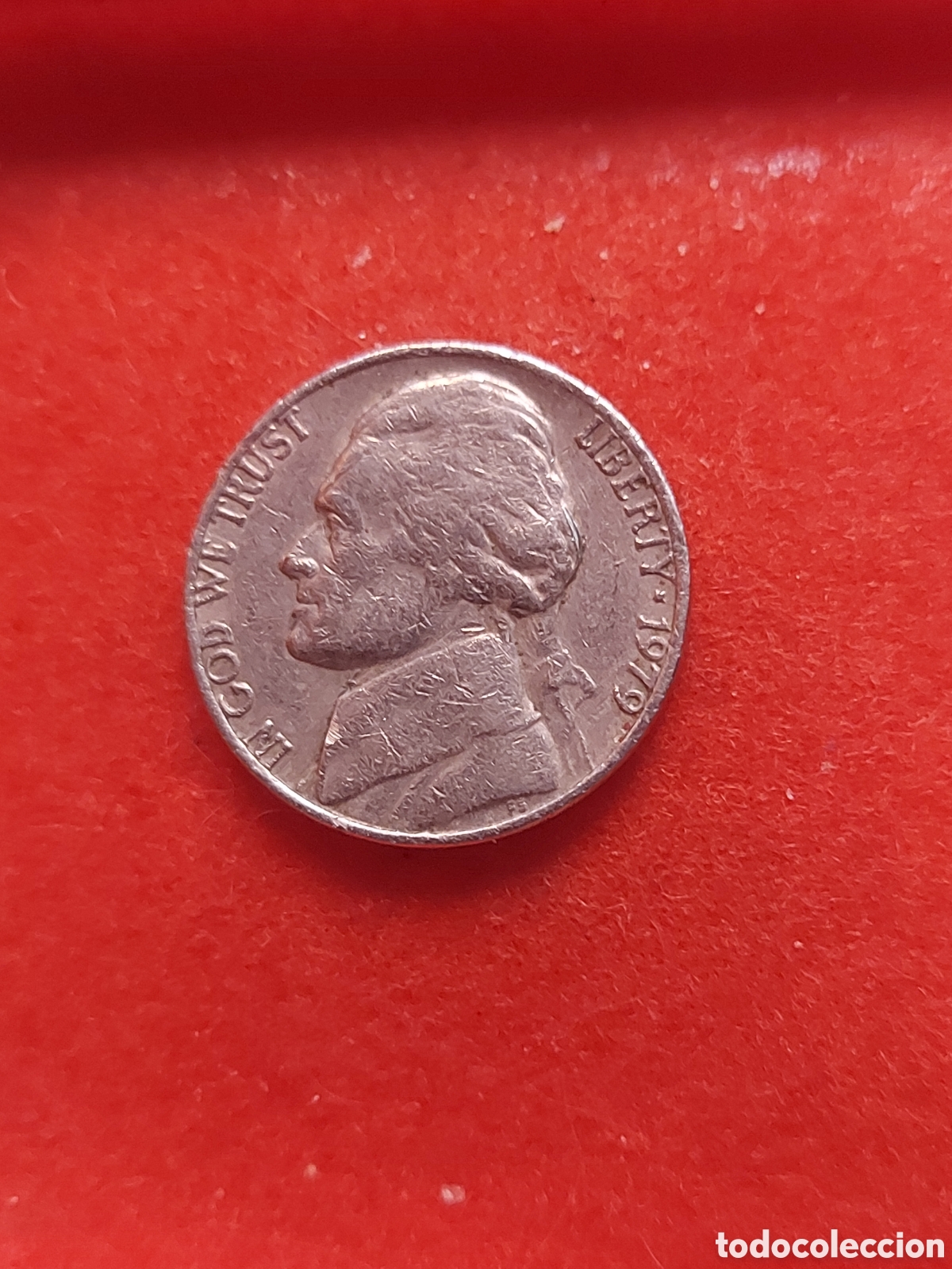 Monedas antiguas de Am&eacute;rica: MONEDA USA 5 CENTAVOS FIVE CENTS ESTADOS UNIDOS 1979
