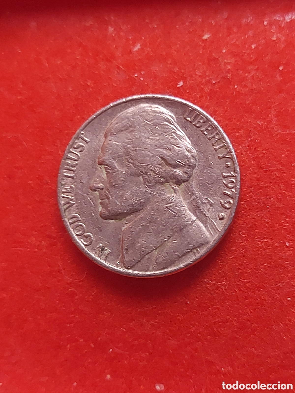 Monedas antiguas de Am&eacute;rica: MONEDA USA 5 CENTAVOS FIVE CENTS ESTADOS UNIDOS 1979 D