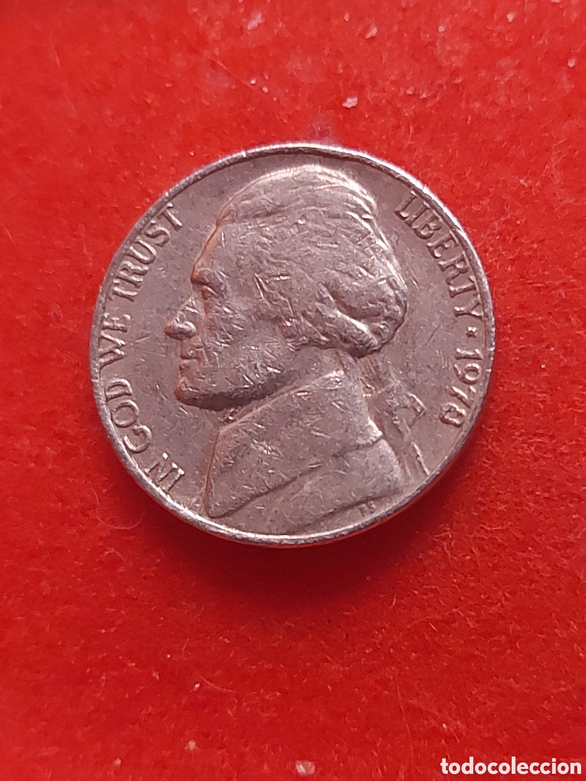 Monedas antiguas de Am&eacute;rica: MONEDA USA 5 CENTAVOS FIVE CENTS ESTADOS UNIDOS 1978