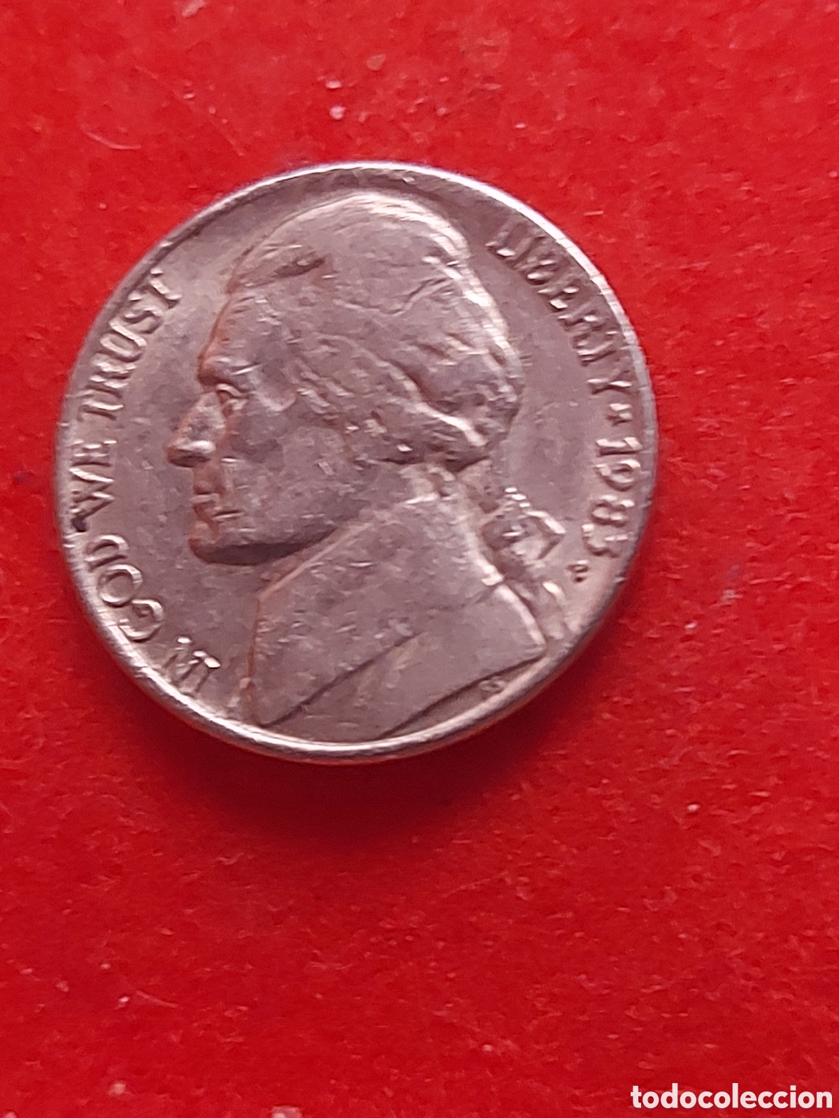 Monedas antiguas de Am&eacute;rica: MONEDA USA 5 CENTAVOS FIVE CENTS ESTADOS UNIDOS 1983 P