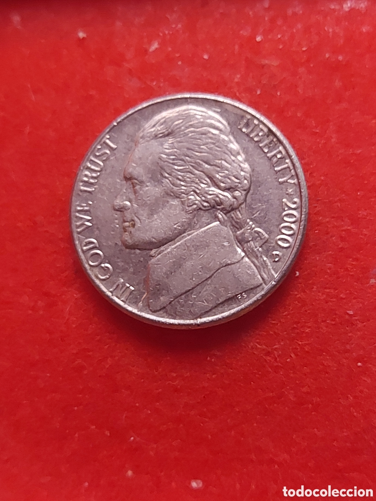 Monedas antiguas de Am&eacute;rica: MONEDA USA 5 CENTAVOS FIVE CENTS ESTADOS UNIDOS 2000 D