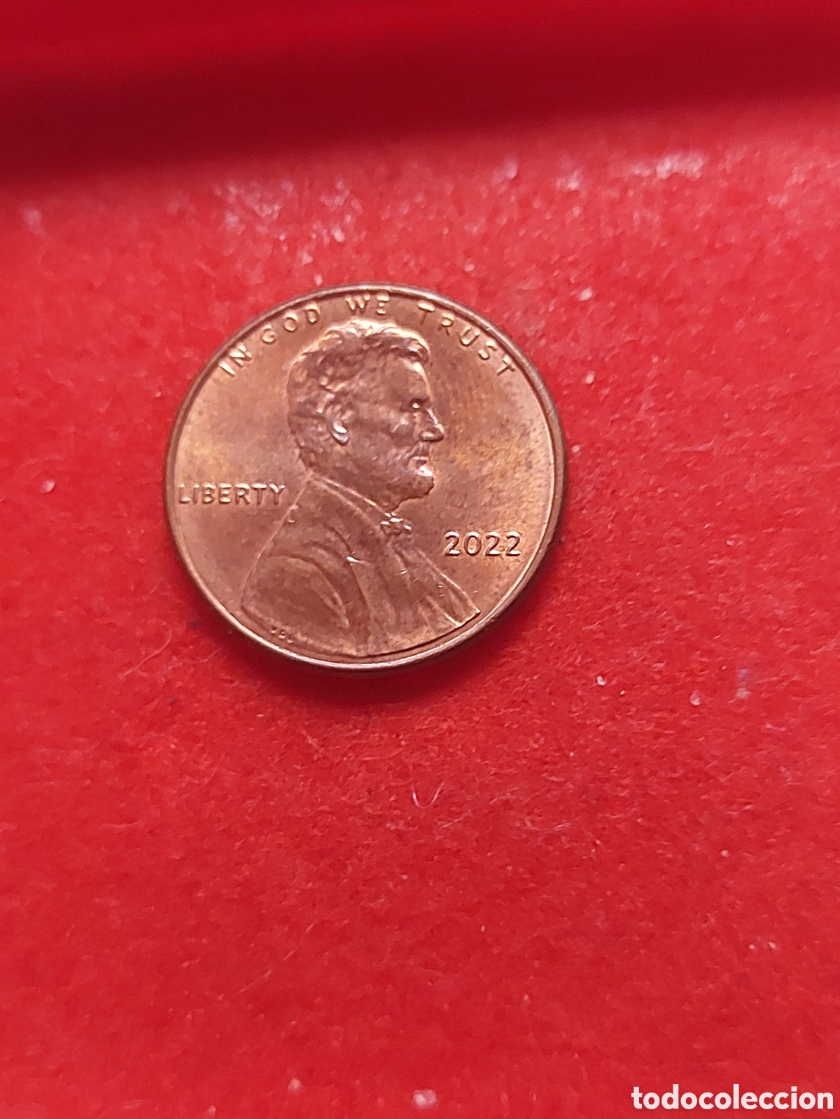 Monedas antiguas de Am&eacute;rica: MONEDA ESTADOS UNIDOS USA EEUU. ONE CENT. A&Ntilde;O 2022. ESCUDO E PLURIBUS UNUM.
