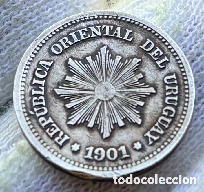 Monedas antiguas de Am&eacute;rica: Moneda URUGUAY 1 Cent&eacute;simo 1901
