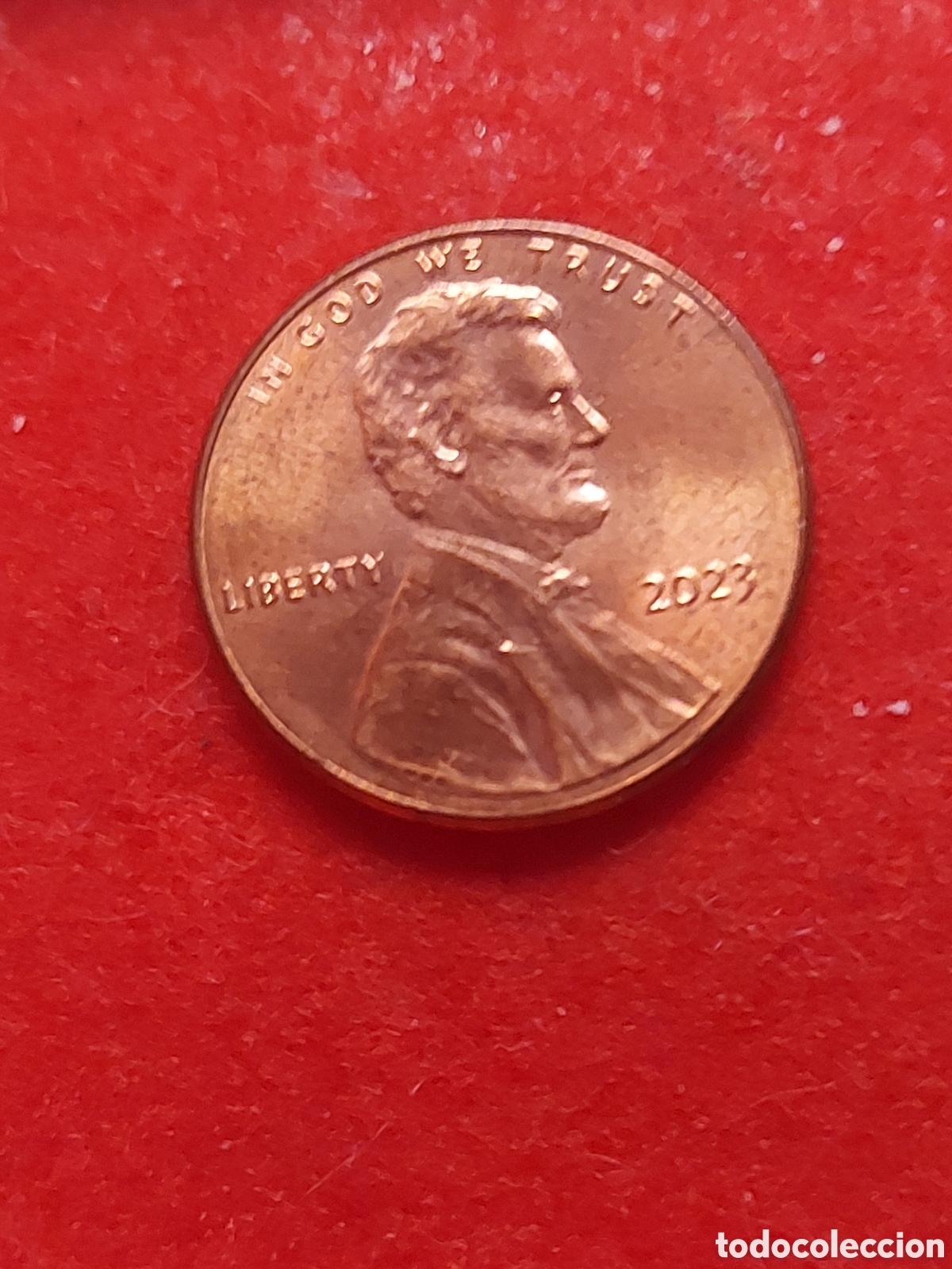 Monedas antiguas de Am&eacute;rica: MONEDA ESTADOS UNIDOS USA EEUU. ONE CENT. A&Ntilde;O 2023. ESCUDO E PLURIBUS UNUM.