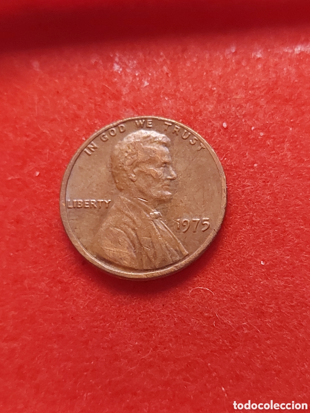 Monedas antiguas de Am&eacute;rica: MONEDA ESTADOS UNIDOS EEUU 1 CENTAVO ONE CENT 1975