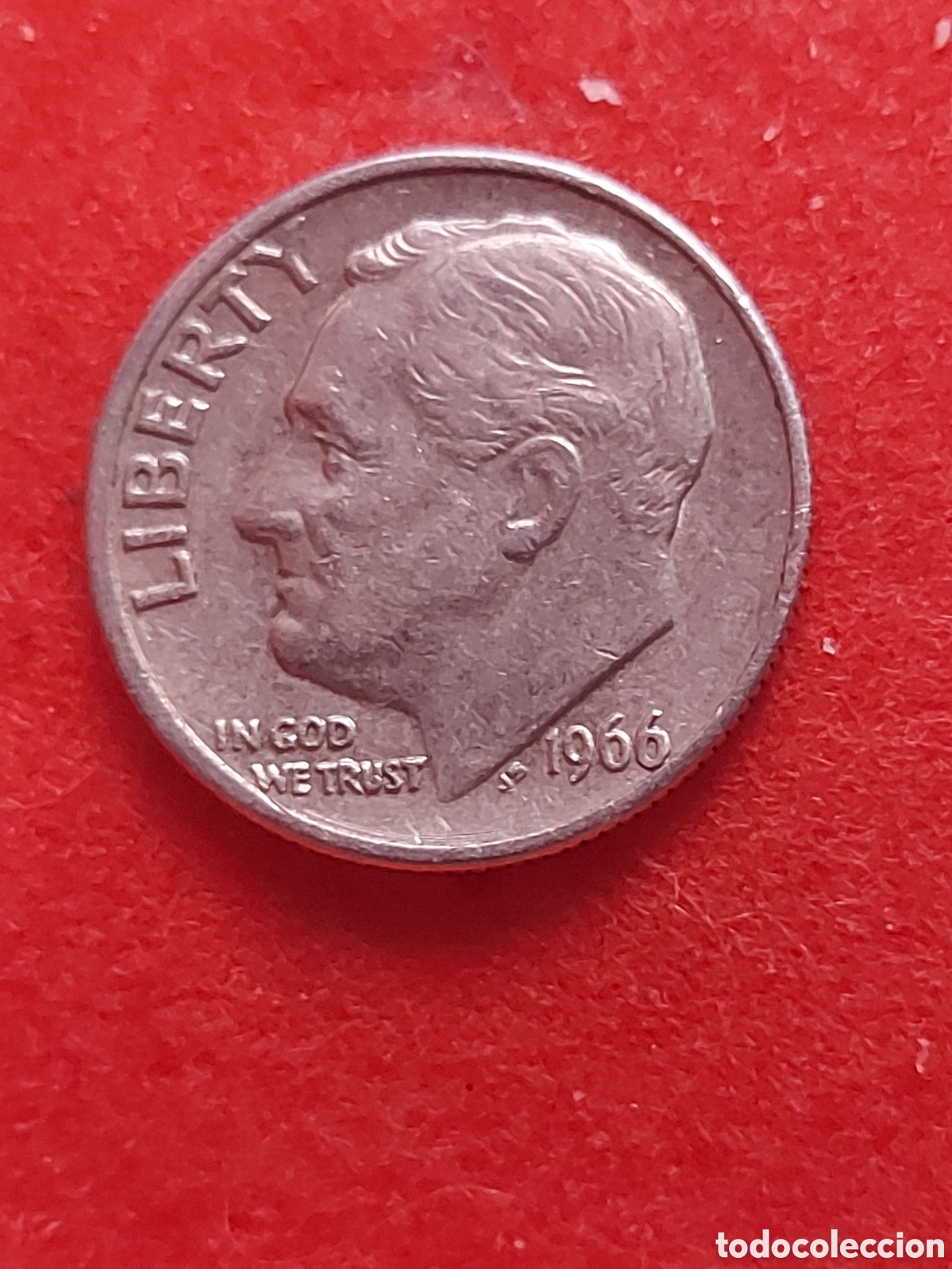Monedas antiguas de Am&eacute;rica: MONEDA DE ESTADOS UNIDOS EEUU USA 1 DIME(10 CENTAVOS ROOSEVELT DIME 1966