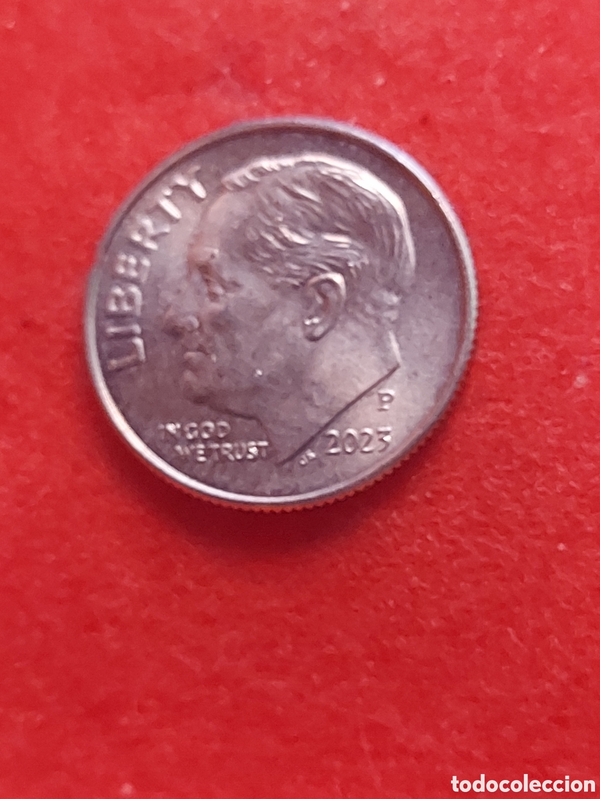 Monedas antiguas de Am&eacute;rica: MONEDA DE ESTADOS UNIDOS EEUU USA 1 DIME(10 CENTAVOS ROOSEVELT DIME 2023 P