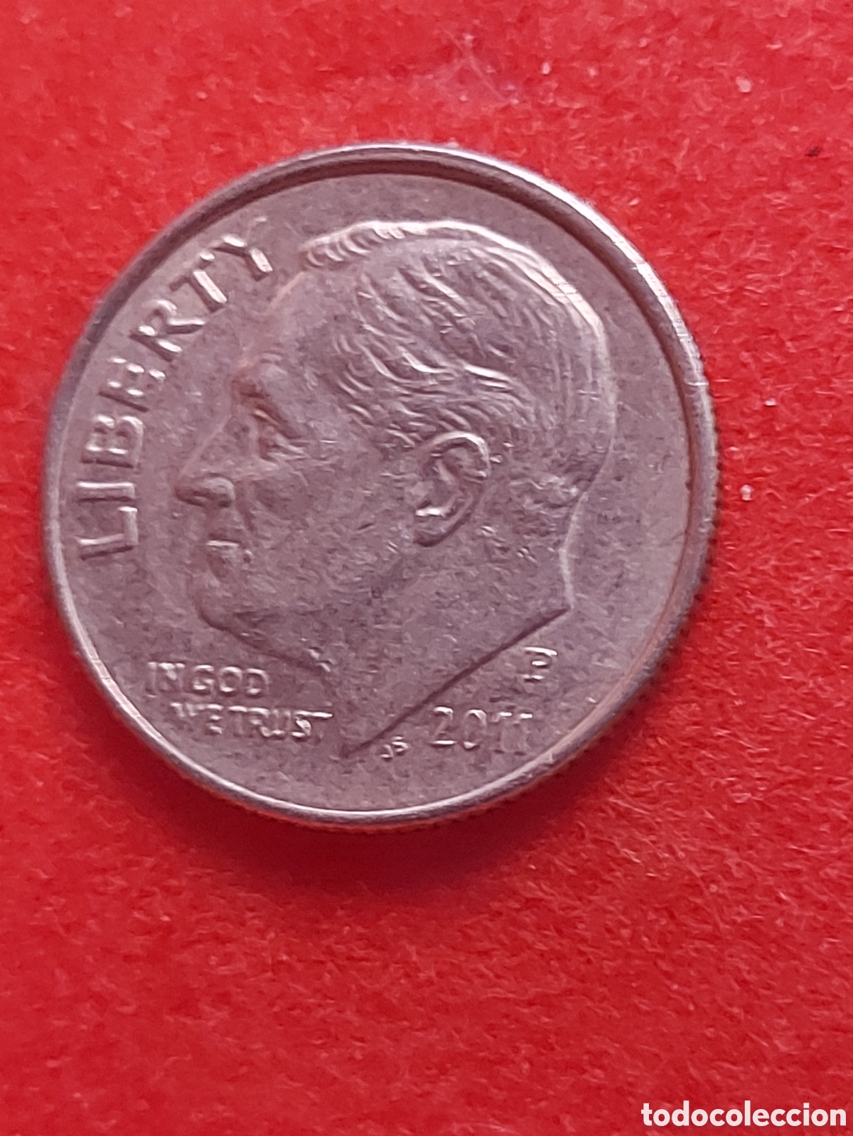 Monedas antiguas de Am&eacute;rica: MONEDA DE ESTADOS UNIDOS EEUU USA 1 DIME(10 CENTAVOS ROOSEVELT DIME 2011 P