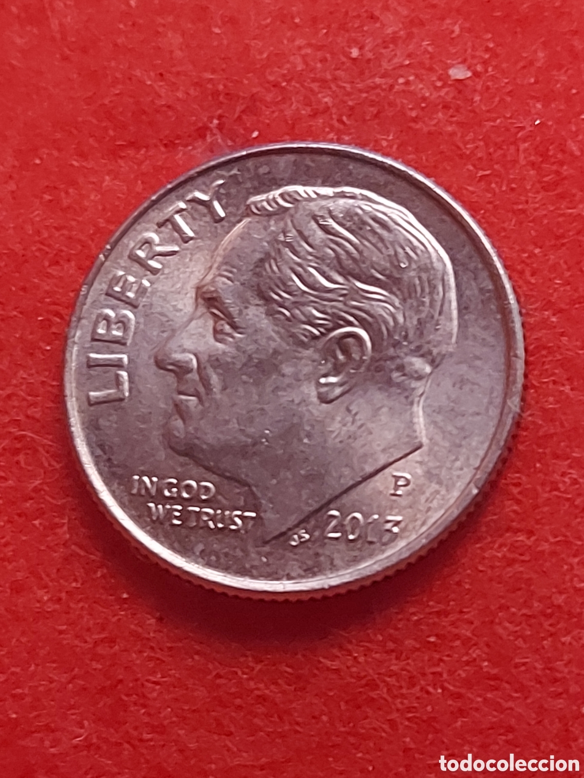 Monedas antiguas de Am&eacute;rica: MONEDA DE ESTADOS UNIDOS EEUU USA 1 DIME(10 CENTAVOS ROOSEVELT DIME 2013 P