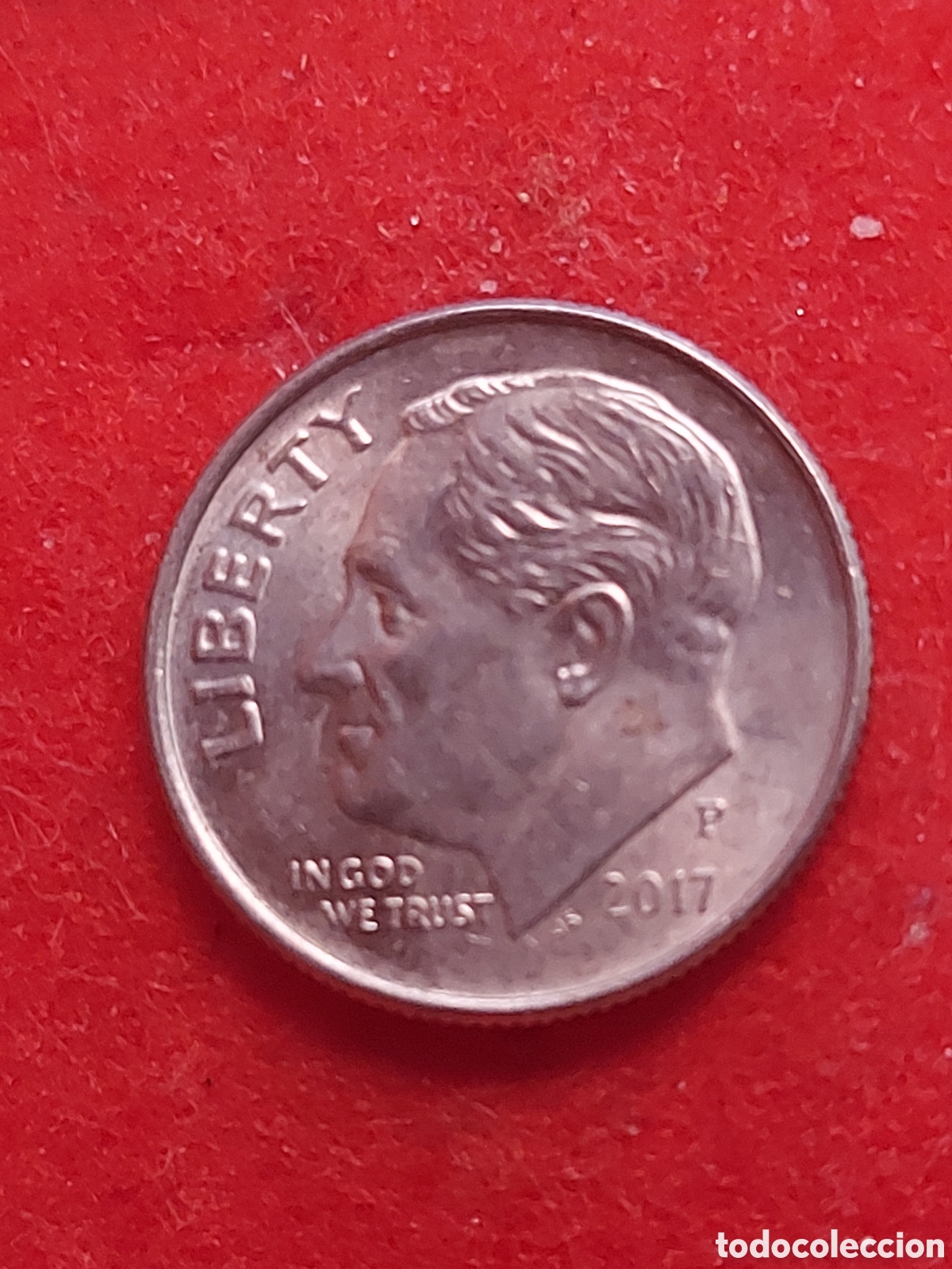 Monedas antiguas de Am&eacute;rica: MONEDA DE ESTADOS UNIDOS EEUU USA 1 DIME(10 CENTAVOS ROOSEVELT DIME 2017 P