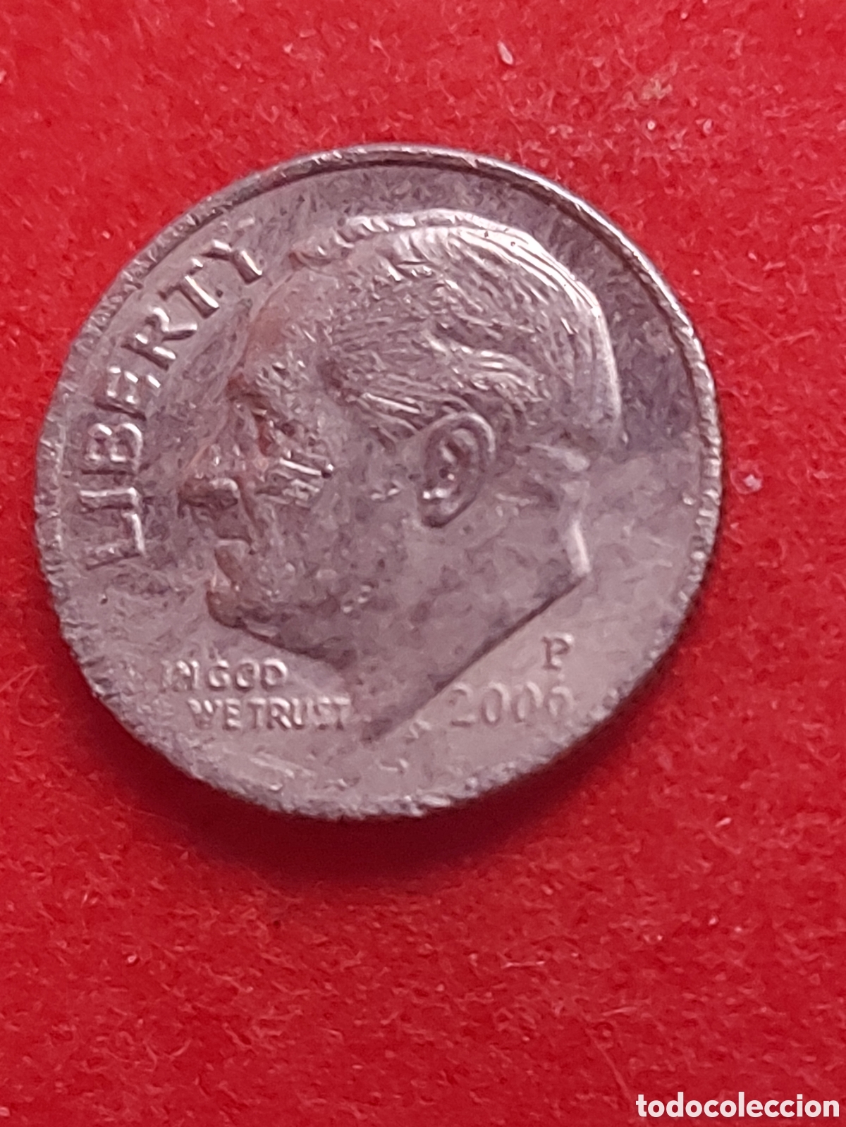 Monedas antiguas de Am&eacute;rica: MONEDA DE ESTADOS UNIDOS EEUU USA 1 DIME(10 CENTAVOS ROOSEVELT DIME 2006 P