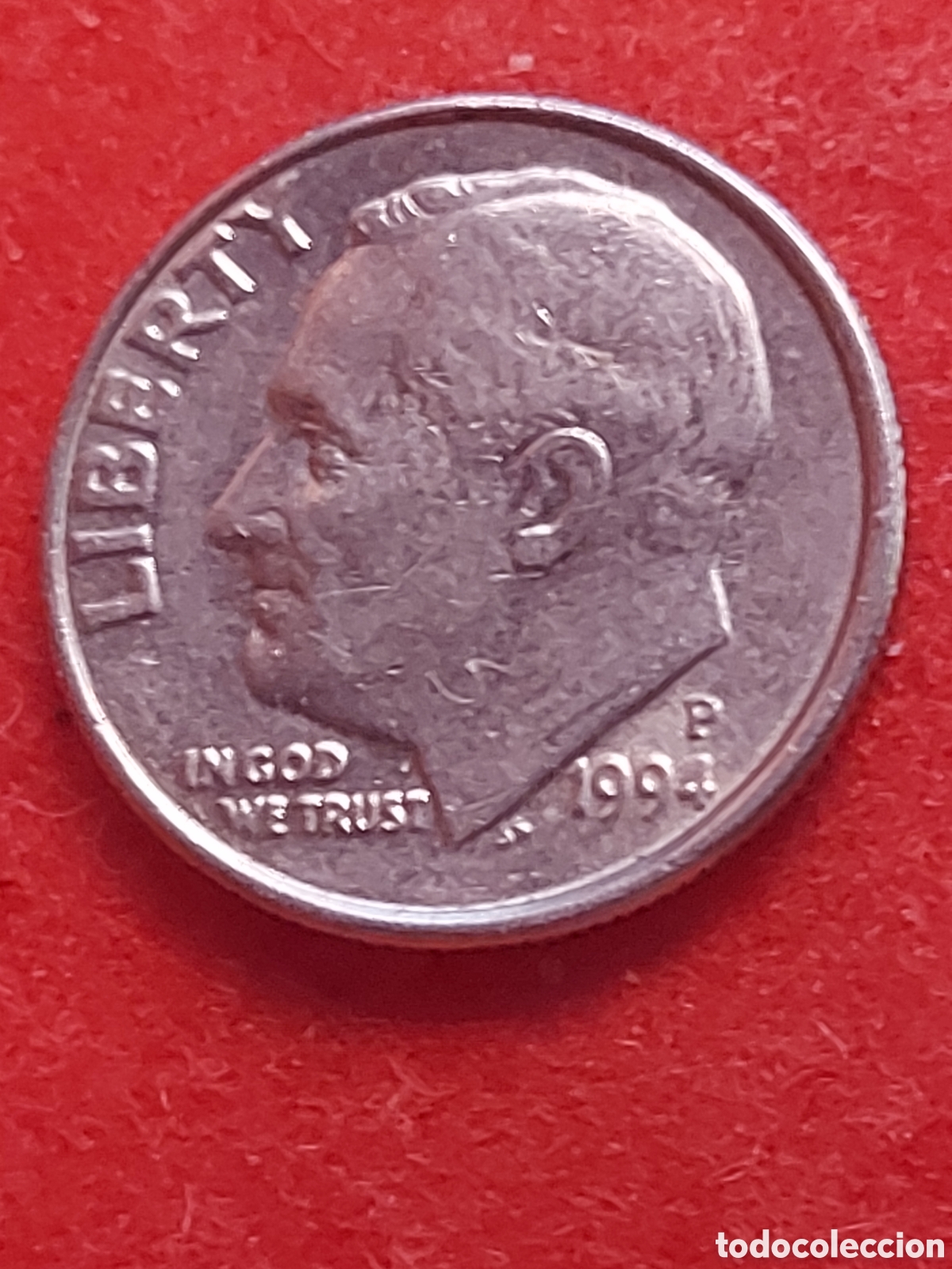 Monedas antiguas de Am&eacute;rica: MONEDA DE ESTADOS UNIDOS EEUU USA 1 DIME(10 CENTAVOS ROOSEVELT DIME 1994 P