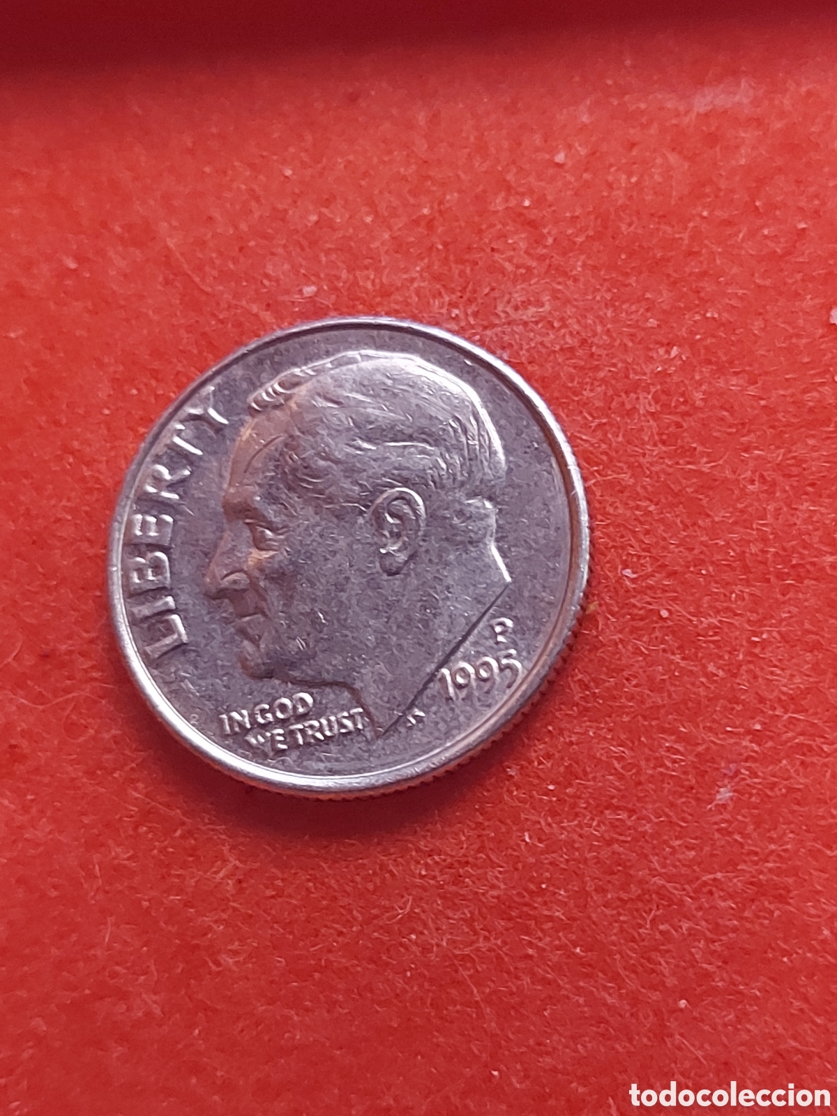 Monedas antiguas de Am&eacute;rica: MONEDA DE ESTADOS UNIDOS EEUU USA 1 DIME(10 CENTAVOS ROOSEVELT DIME 1995 P