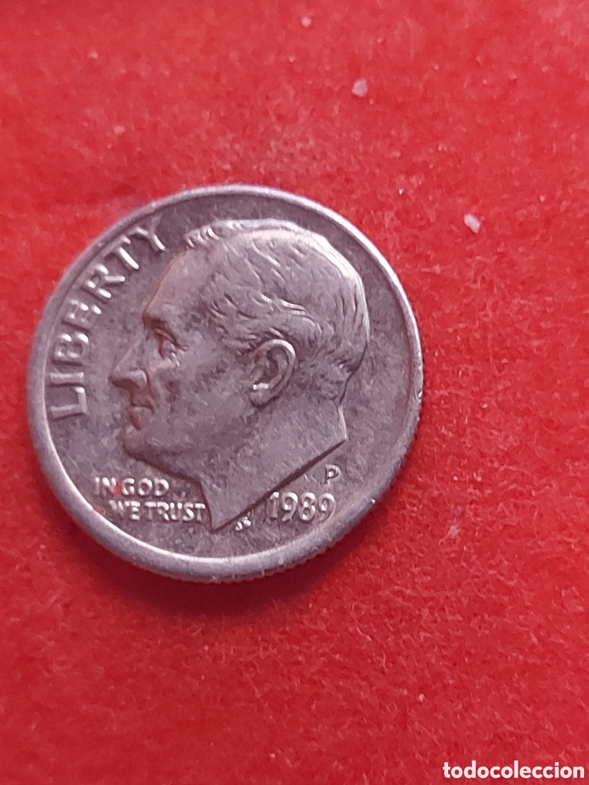 Monedas antiguas de Am&eacute;rica: MONEDA DE ESTADOS UNIDOS EEUU USA 1 DIME(10 CENTAVOS ROOSEVELT DIME 1989 P