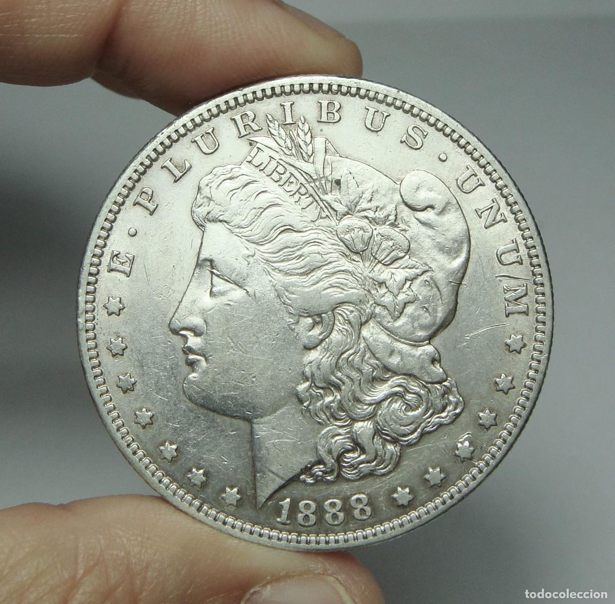 Monedas antiguas de Am&eacute;rica: 1 D&oacute;lar. PLATA. U.S.A - San Francisco - 1888