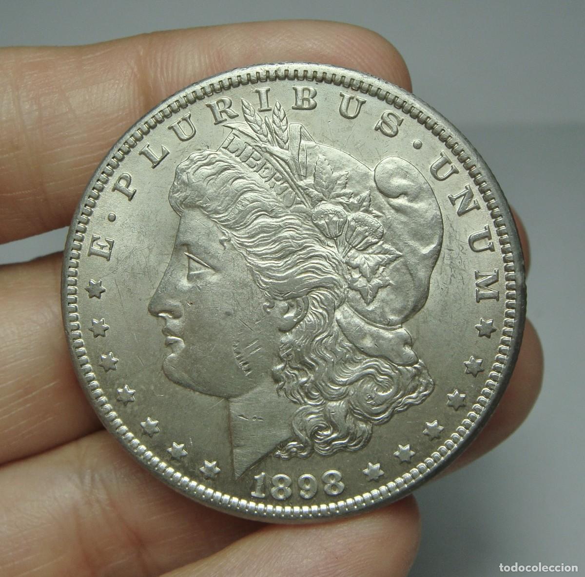 Monedas antiguas de Am&eacute;rica: 1 D&oacute;lar. PLATA. U.S.A - New Orleans - 1898