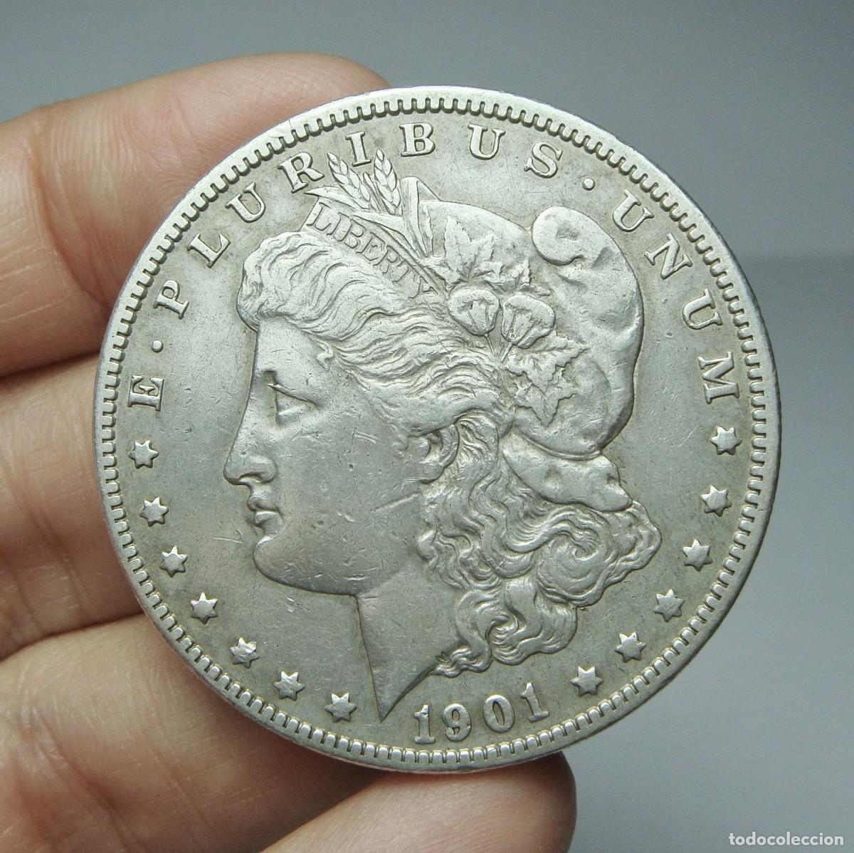 Monedas antiguas de Am&eacute;rica: 1 D&oacute;lar. PLATA. U.S.A - New Orleans - 1901