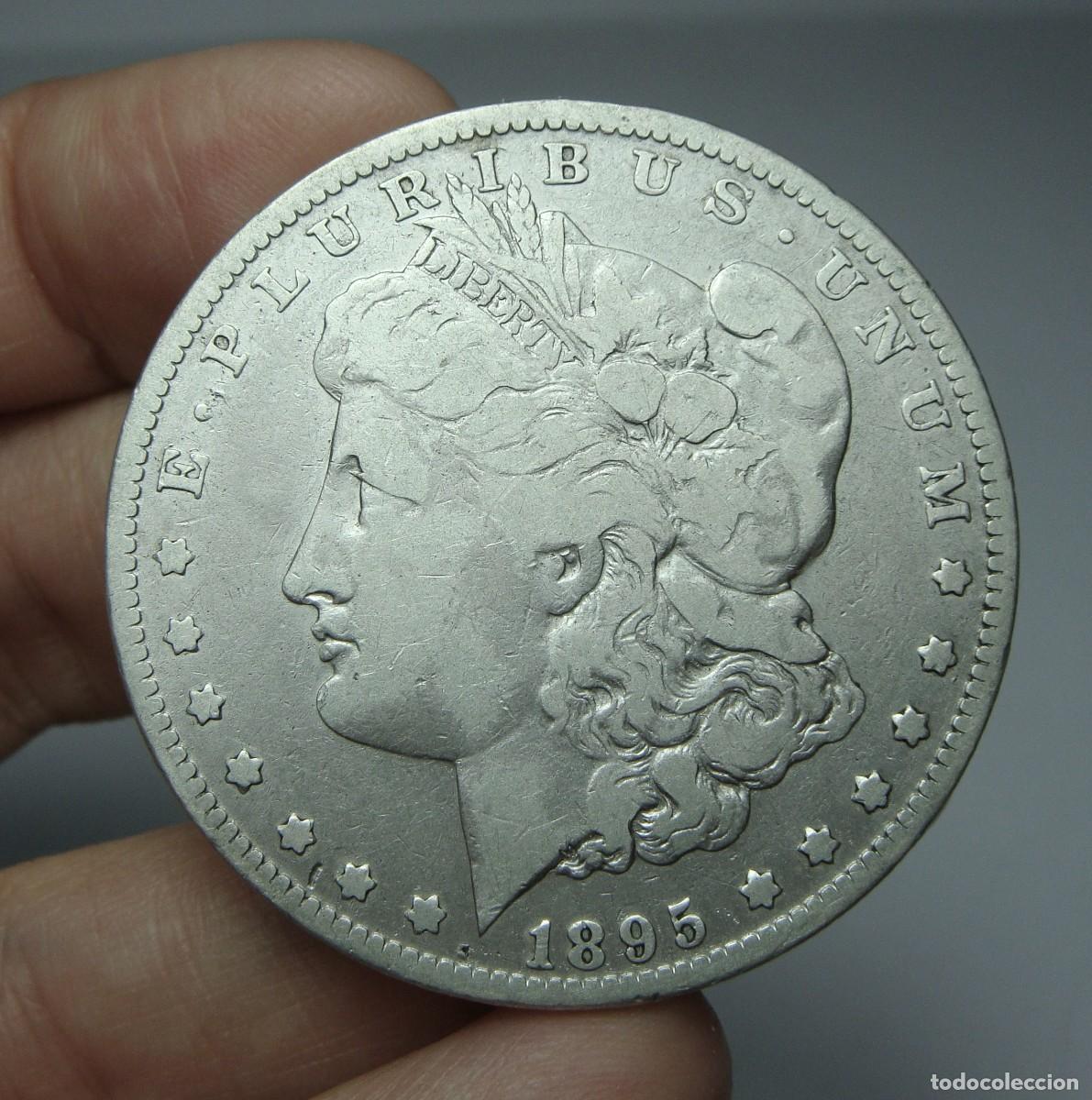 Monedas antiguas de Am&eacute;rica: 1 D&oacute;lar. PLATA. U.S.A - New Orleans - 1895