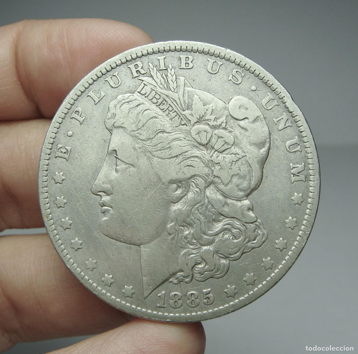 Monedas antiguas de Am&eacute;rica: 1 D&oacute;lar. PLATA. U.S.A - New Orleans - 1885