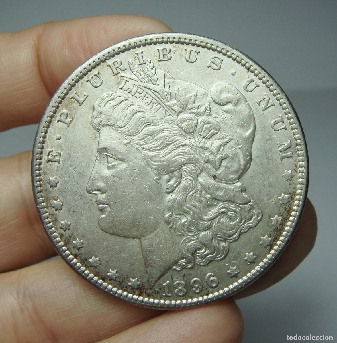 Monedas antiguas de Am&eacute;rica: 1 D&oacute;lar. PLATA. U.S.A - Philadelphia - 1896