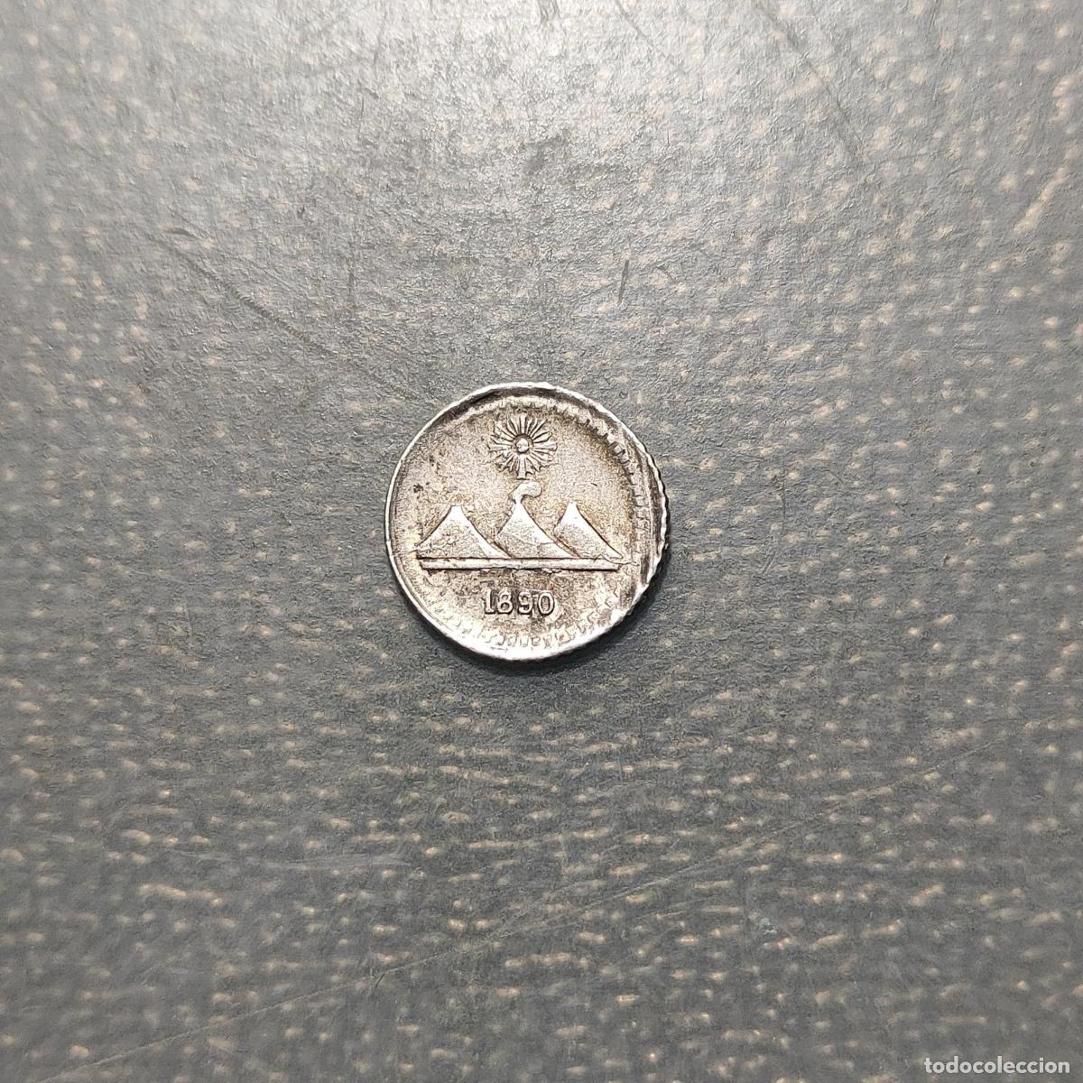 Monedas antiguas de Am&eacute;rica: GUATEMALA 1/4 REAL 1890 EBC