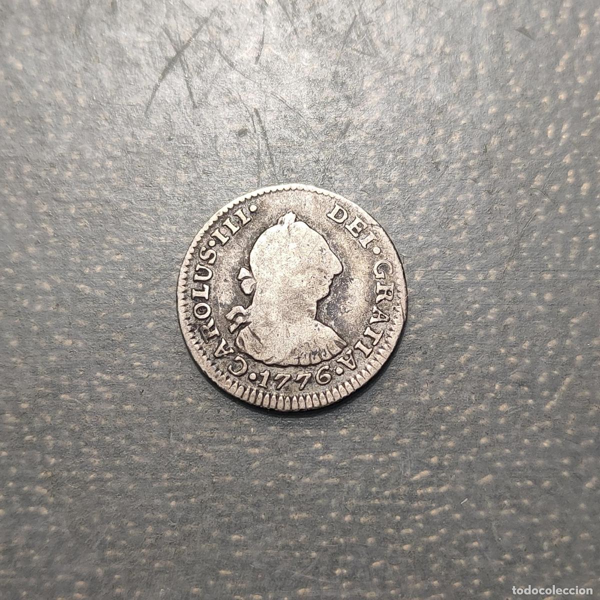 Monedas antiguas de Am&eacute;rica: MEXICO CARLOS III 1/2 REAL 1776 FM BC