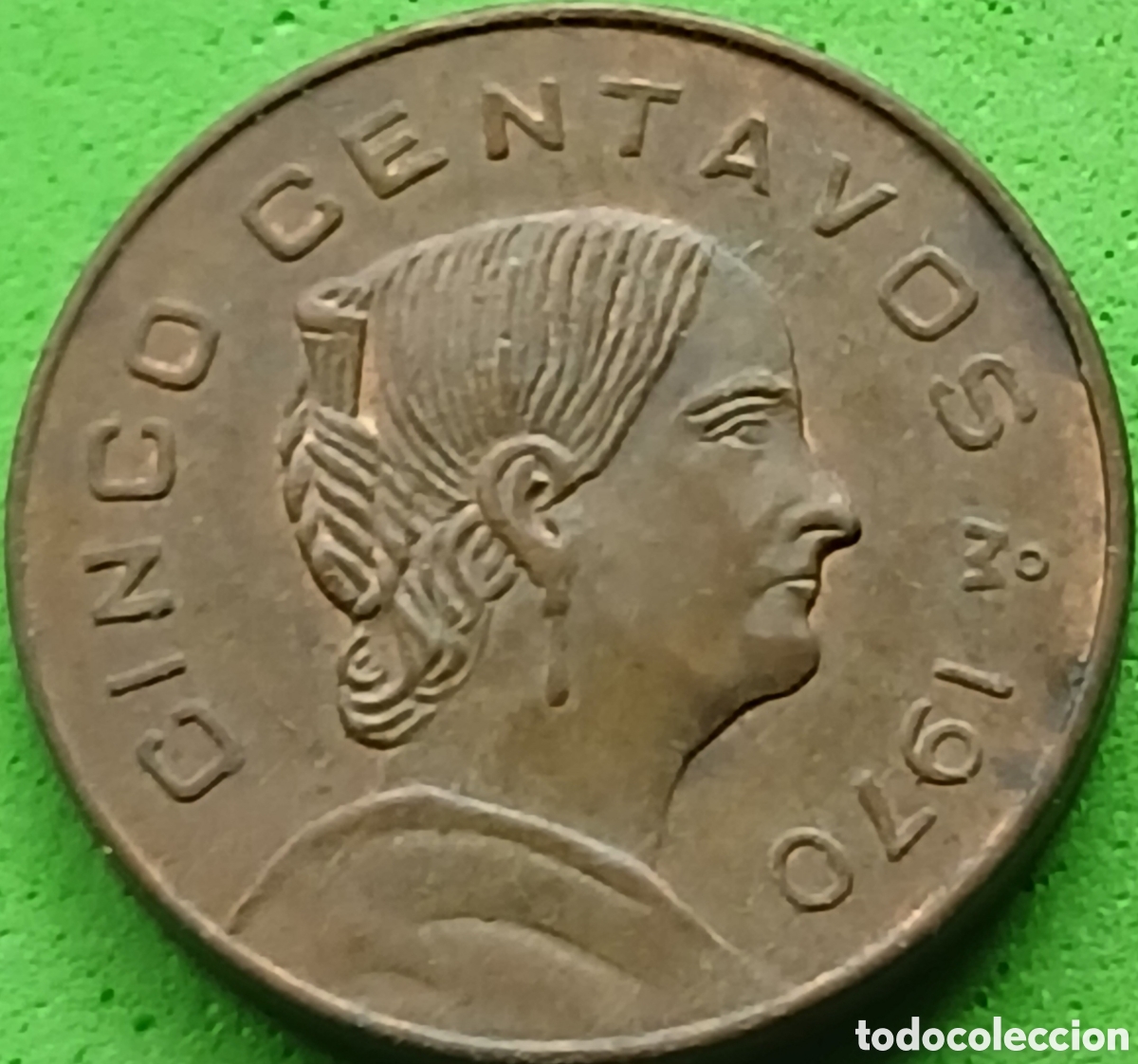 Monedas antiguas de Am&eacute;rica: M&eacute;xico 5 centavos 1970 km#427