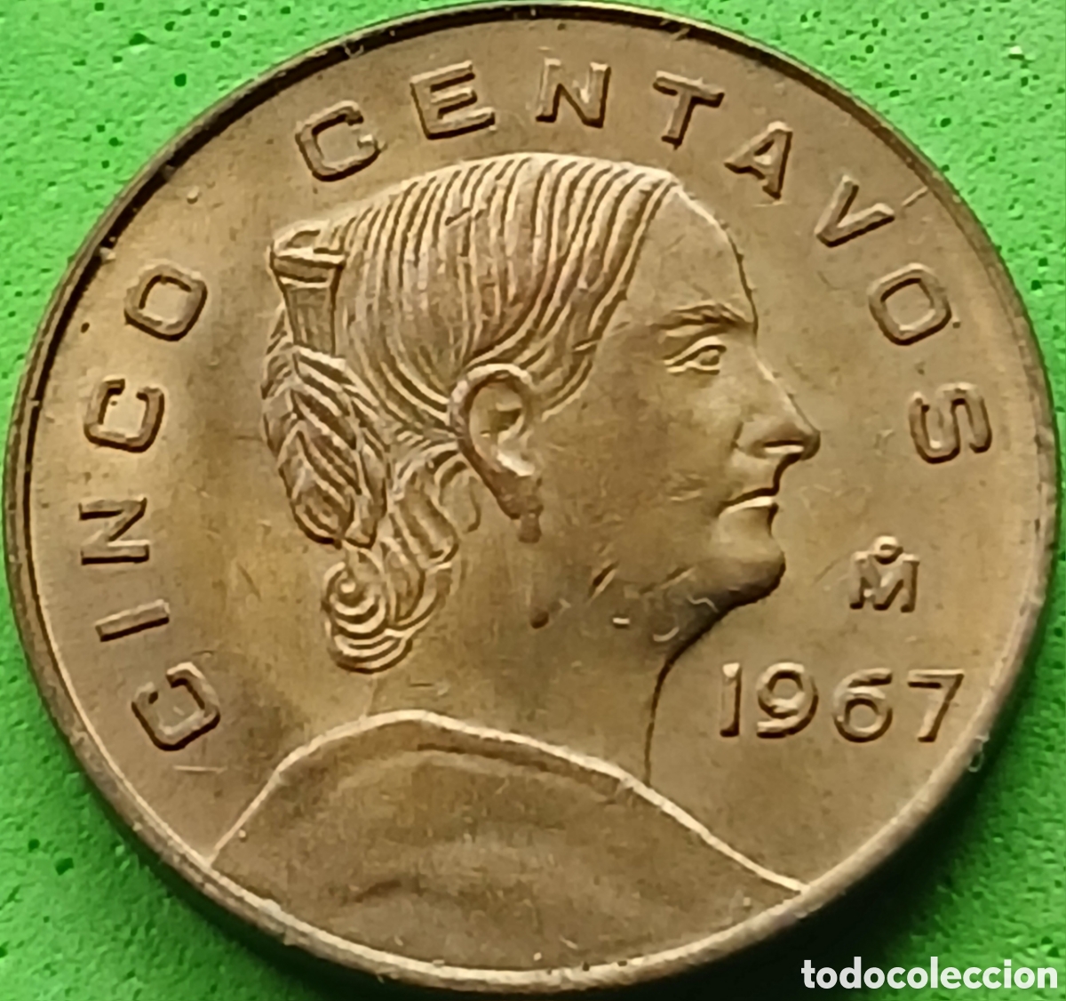 Monedas antiguas de Am&eacute;rica: M&eacute;xico 5 centavos 1967 km#426