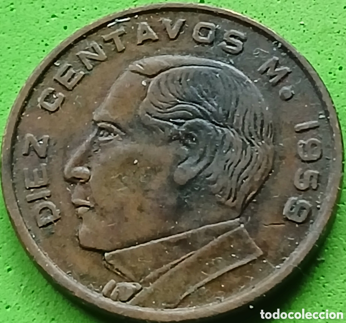 Monedas antiguas de Am&eacute;rica: M&eacute;xico 10 centavos 1959 km#433