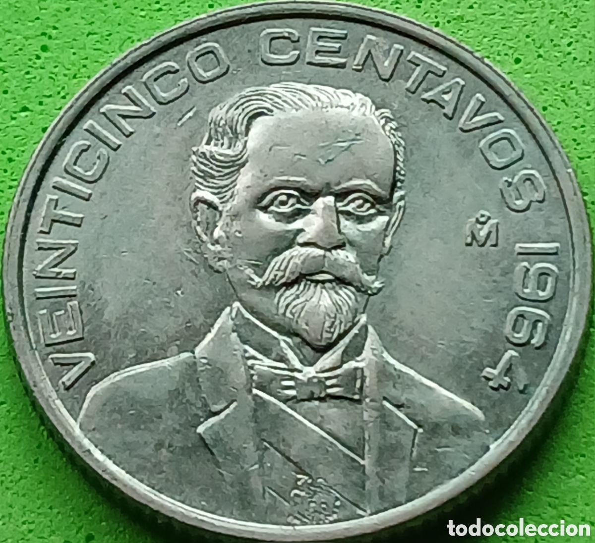 Monedas antiguas de Am&eacute;rica: M&eacute;xico 25 centavos 1964 km#444
