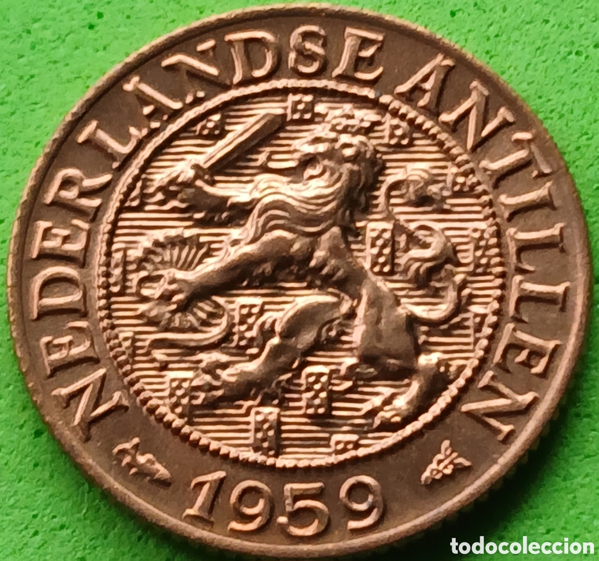 Monedas antiguas de Am&eacute;rica: Antillas Neerlandesas 1 cent 1959 km#1