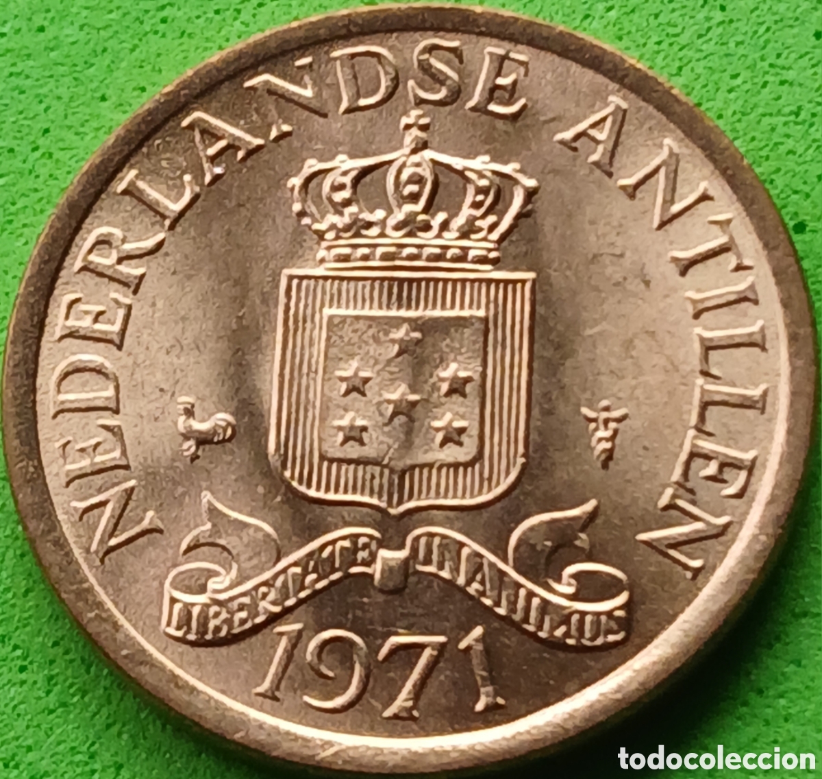 Monedas antiguas de Am&eacute;rica: Antillas Neerlandesas 1 cent 1971 km#8