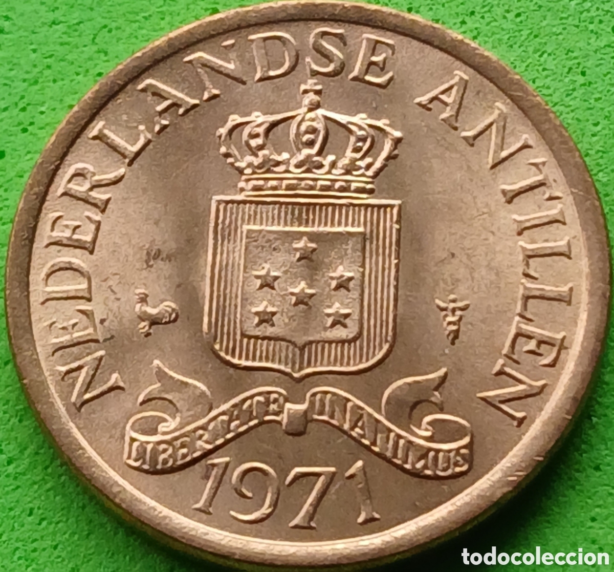 Monedas antiguas de Am&eacute;rica: Antillas Neerlandesas 1 cent 1971 km#8
