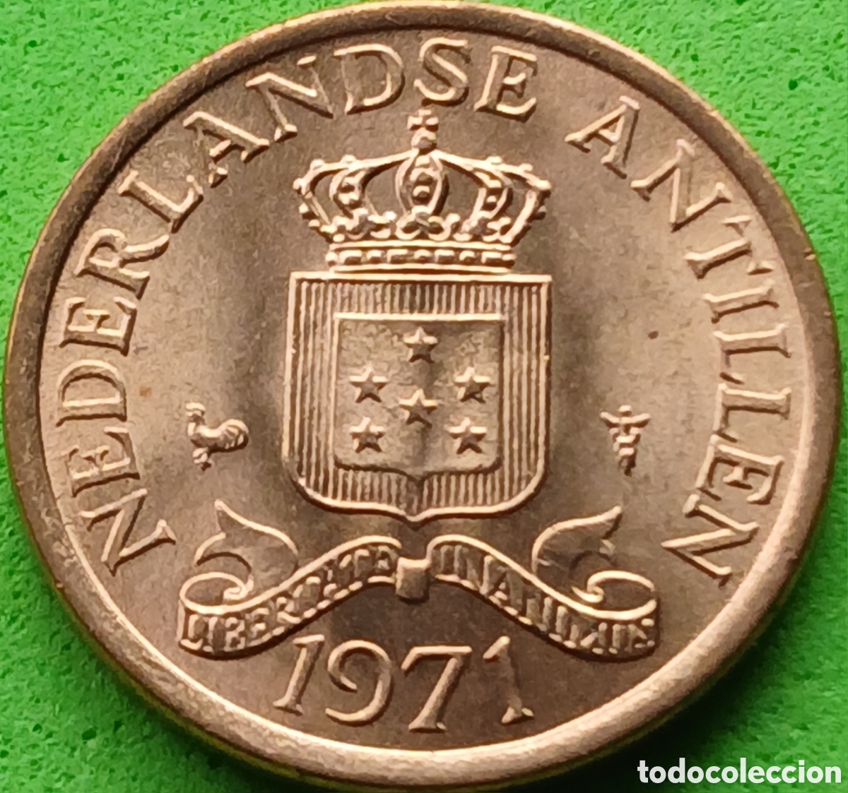 Monedas antiguas de Am&eacute;rica: Antillas Neerlandesas 1 cent 1971 km#8