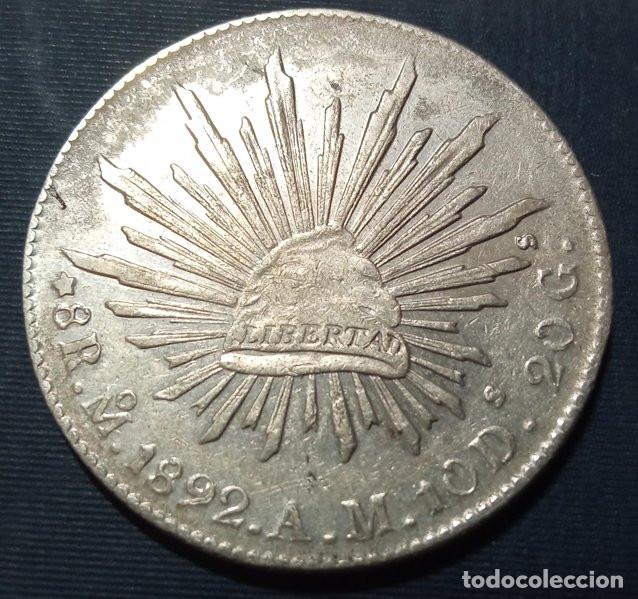 Monedas antiguas de Am&eacute;rica: MEXICO - 8 REALES 1892 A.M.