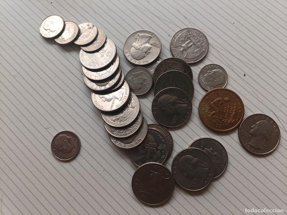 Monedas antiguas de Am&eacute;rica: Estados Unidos. 6,60 dollars en monedas